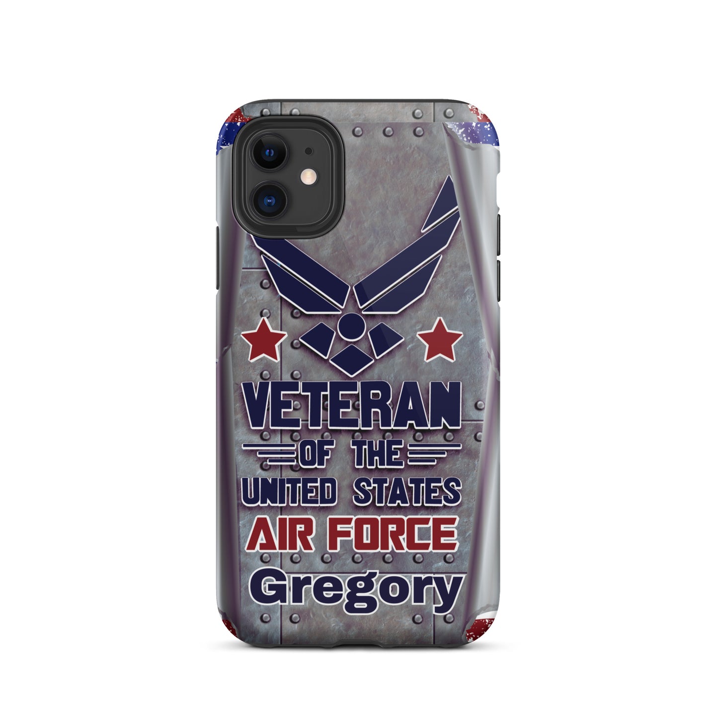 Tough Case for iPhone®,personalized cell phone cover, Veterans phone case