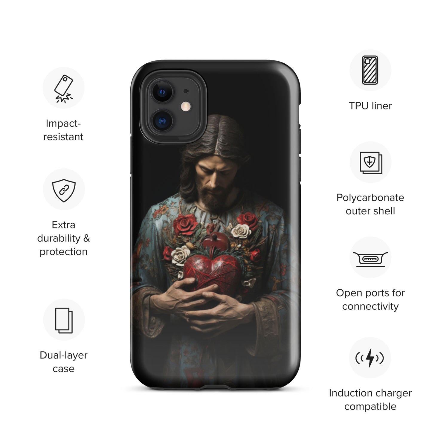 Jesus Tough Case for iPhone®,  Jesus phone case, Easter phone cover, Religious phone case