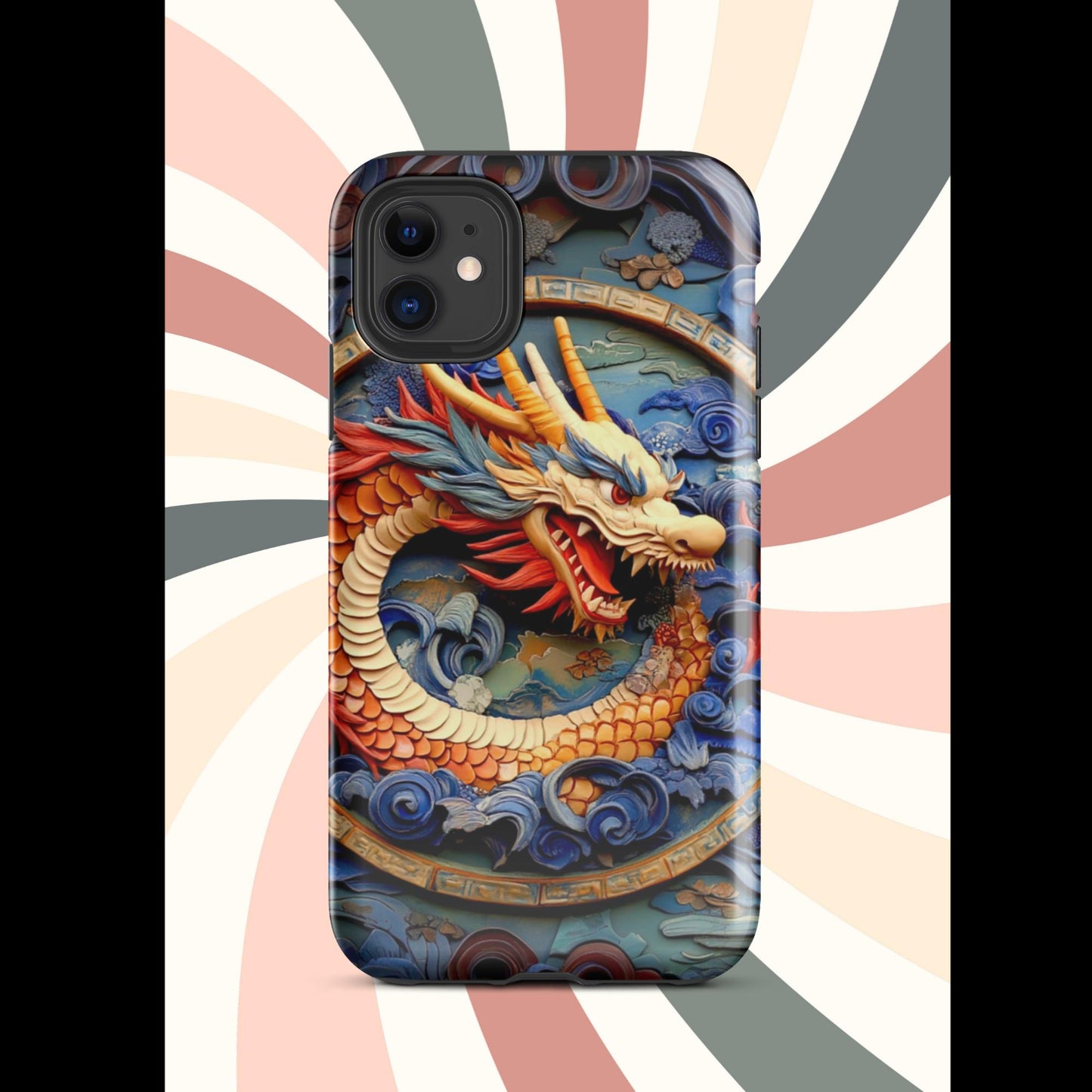 Tough Case for iPhone®, anutcase, Dragon gift, dragon phone case, iphone 15, chinese art, trending phone cases