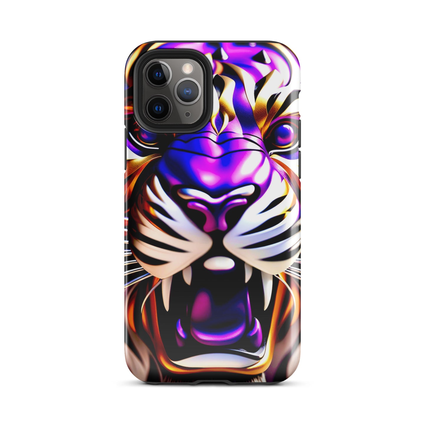 Tiger photos case, New Orleans iPhone case, Louisiana phone case, purple and gold tiger case, Tough Case for iPhone®