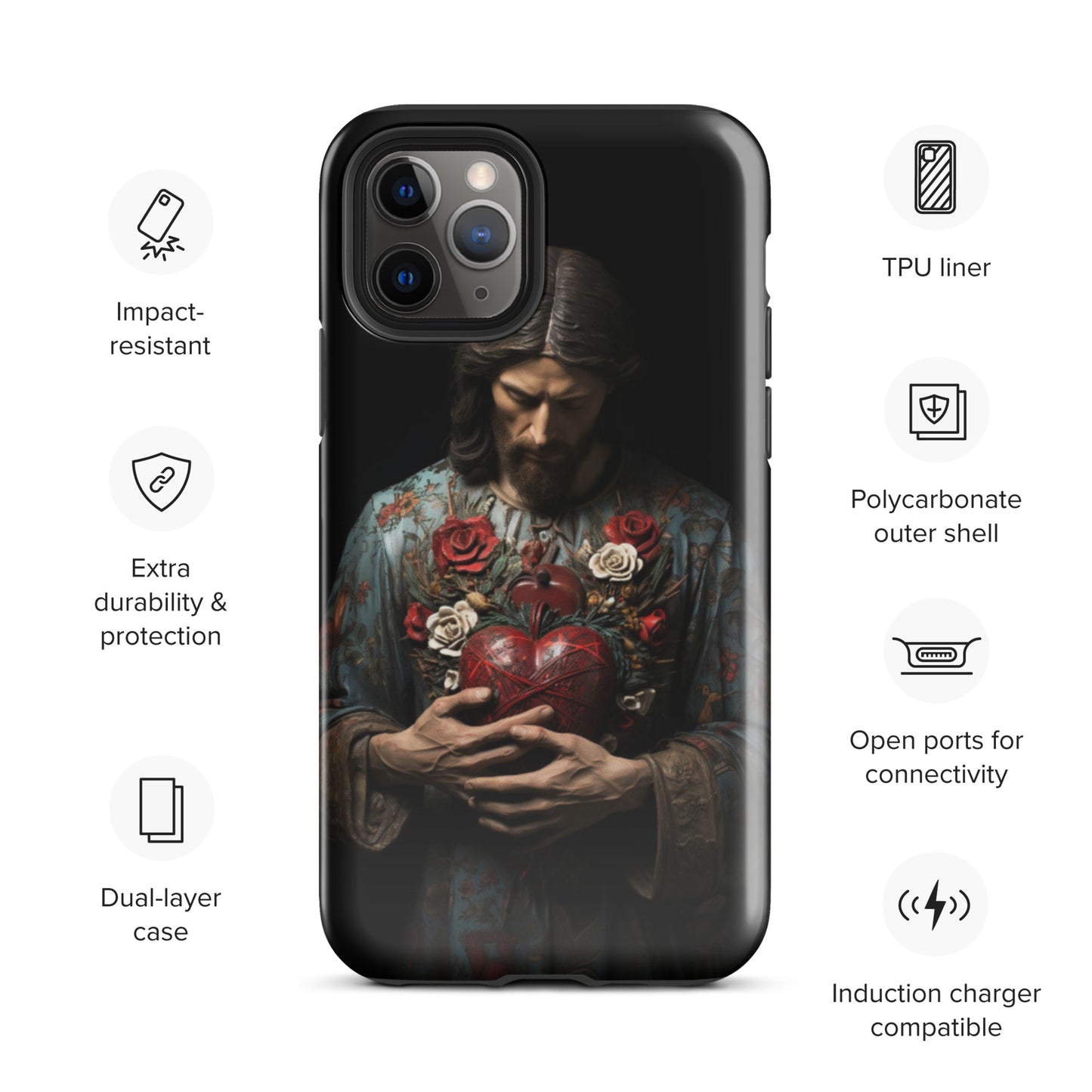 Jesus Tough Case for iPhone®,  Jesus phone case, Easter phone cover, Religious phone case