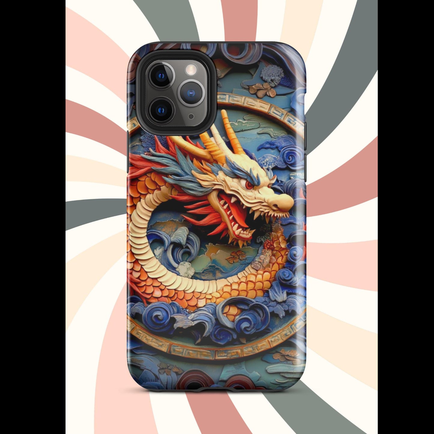 Tough Case for iPhone®, anutcase, Dragon gift, dragon phone case, iphone 15, chinese art, trending phone cases