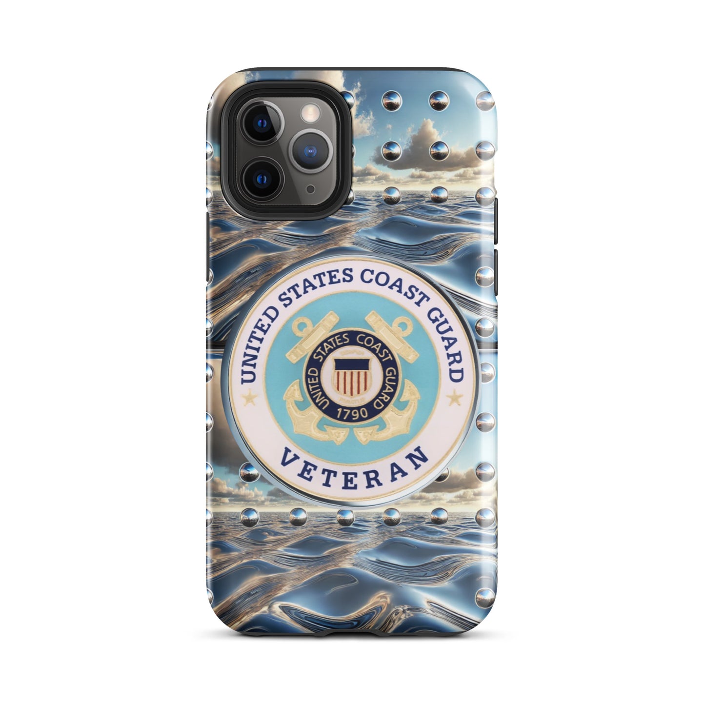 United States Coast Guard Veteran phone Case, Tough Case for iPhone®, anutcase, Military phone case, Veteran phone case, Coast guard gift