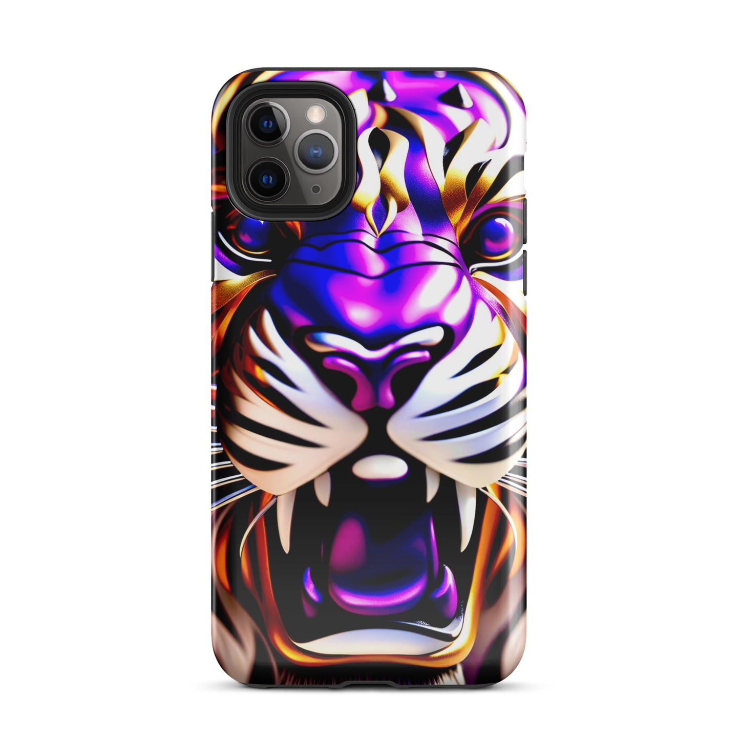 Tiger photos case, New Orleans iPhone case, Louisiana phone case, purple and gold tiger case, Tough Case for iPhone®