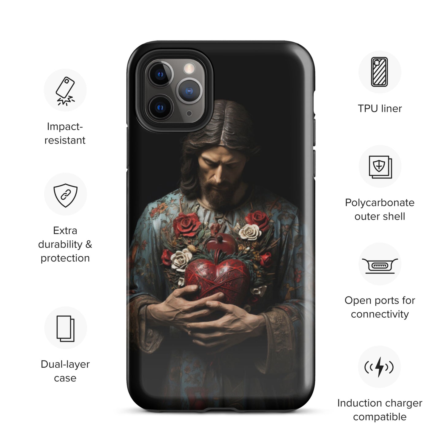 Jesus Tough Case for iPhone®,  Jesus phone case, Easter phone cover, Religious phone case