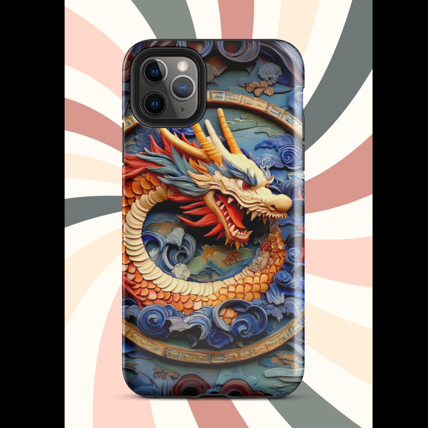 Tough Case for iPhone®, anutcase, Dragon gift, dragon phone case, iphone 15, chinese art, trending phone cases