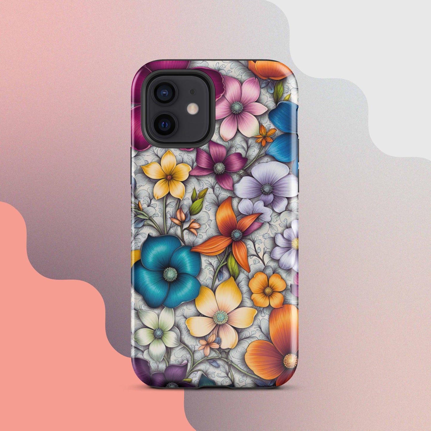 Tough Case for iPhone®, Flower iPhone cell case, Flower Iphone cellular cover