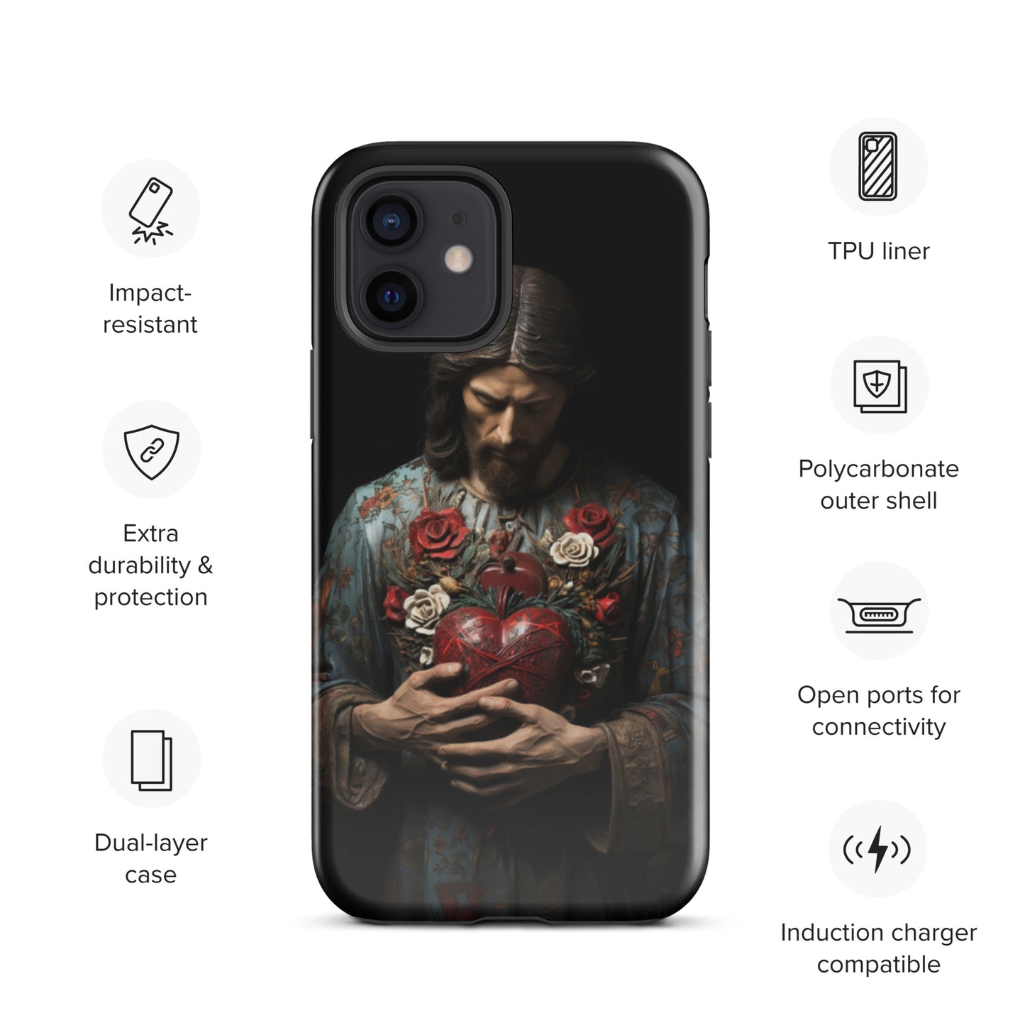 Jesus Tough Case for iPhone®,  Jesus phone case, Easter phone cover, Religious phone case