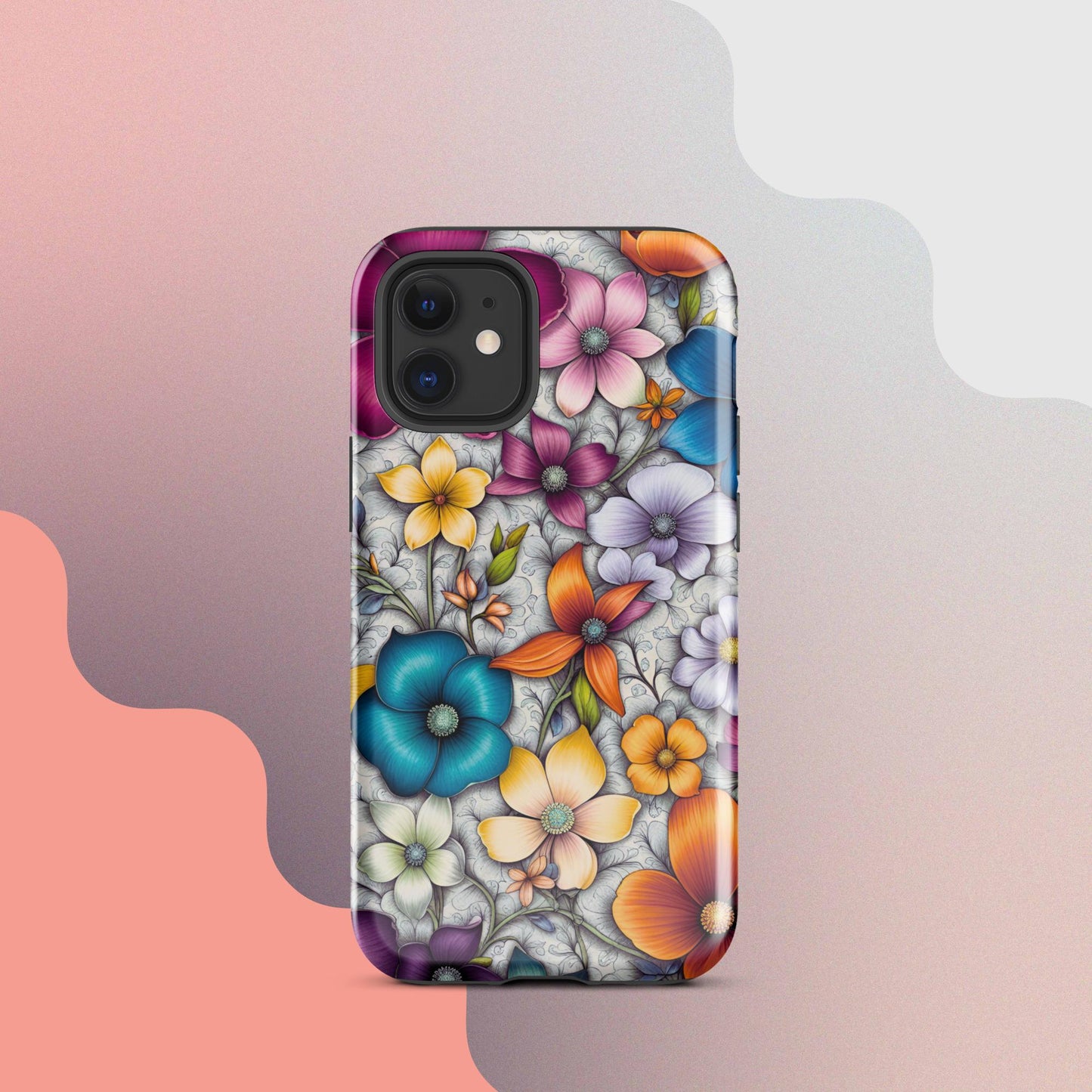 Tough Case for iPhone®, Flower iPhone cell case, Flower Iphone cellular cover