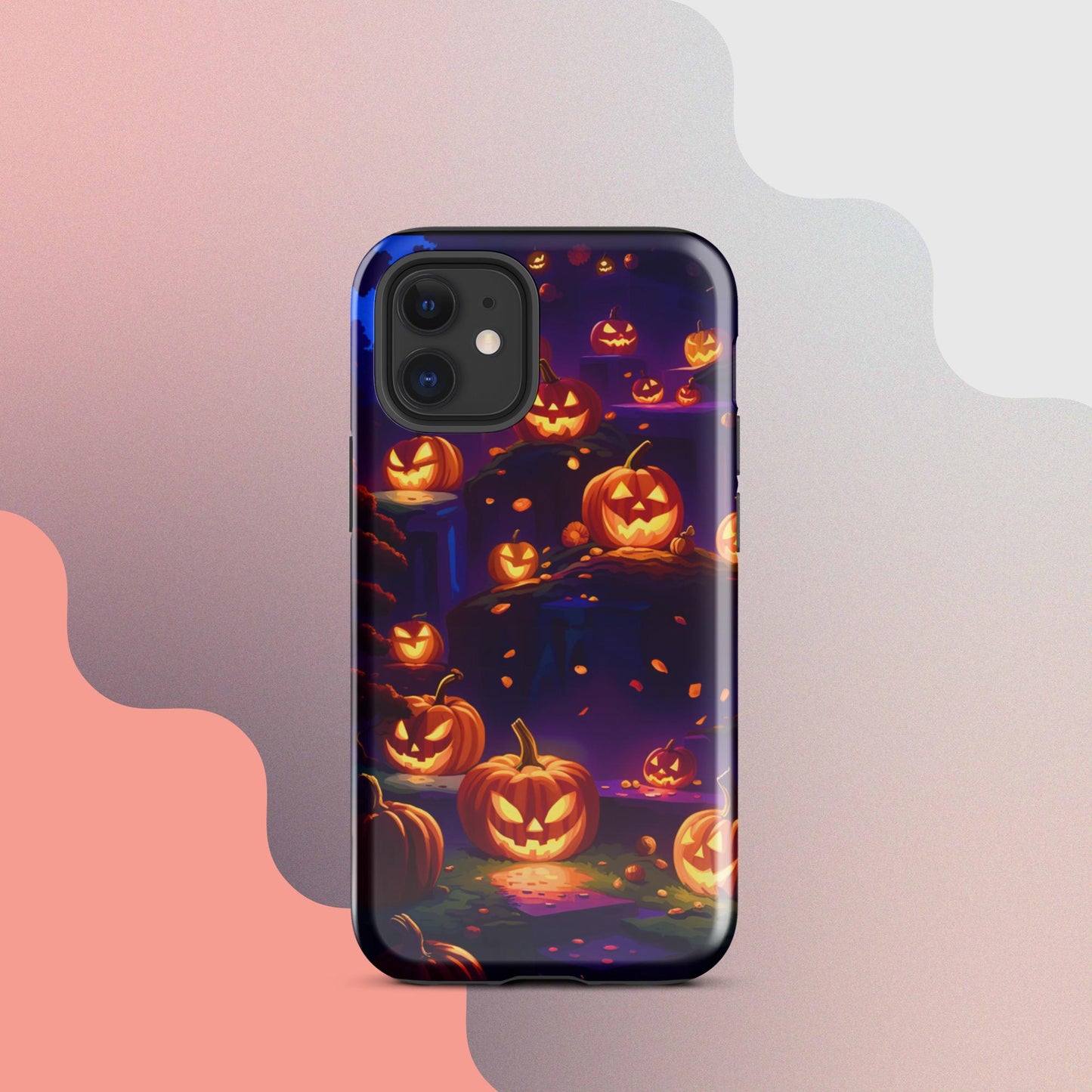 Tough Case for iPhone®, Tough Case for iPhone®, Halloween Cell phone Case, pumpkin cell phone case, iphone14, Iphone 13, iphone 12 halloween case,