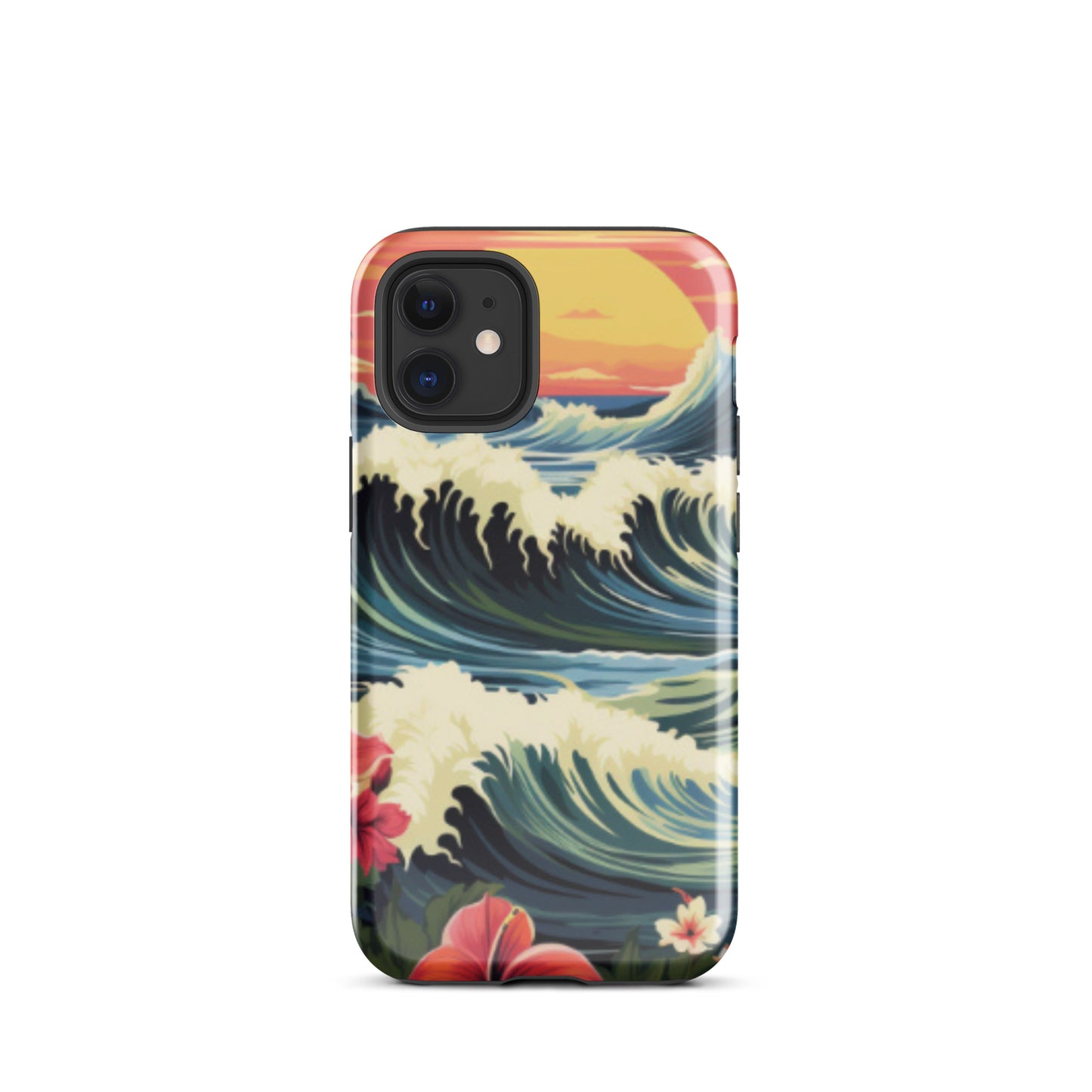 Sunset cell phone cover, Wave cell phone case, Tough Case for iPhone®