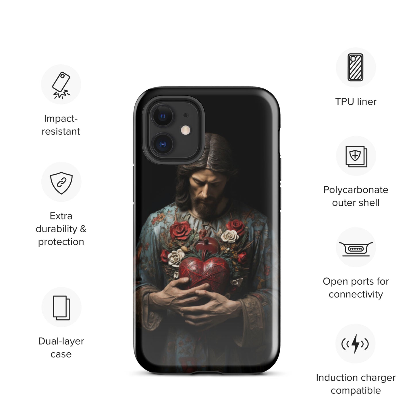 Jesus Tough Case for iPhone®,  Jesus phone case, Easter phone cover, Religious phone case