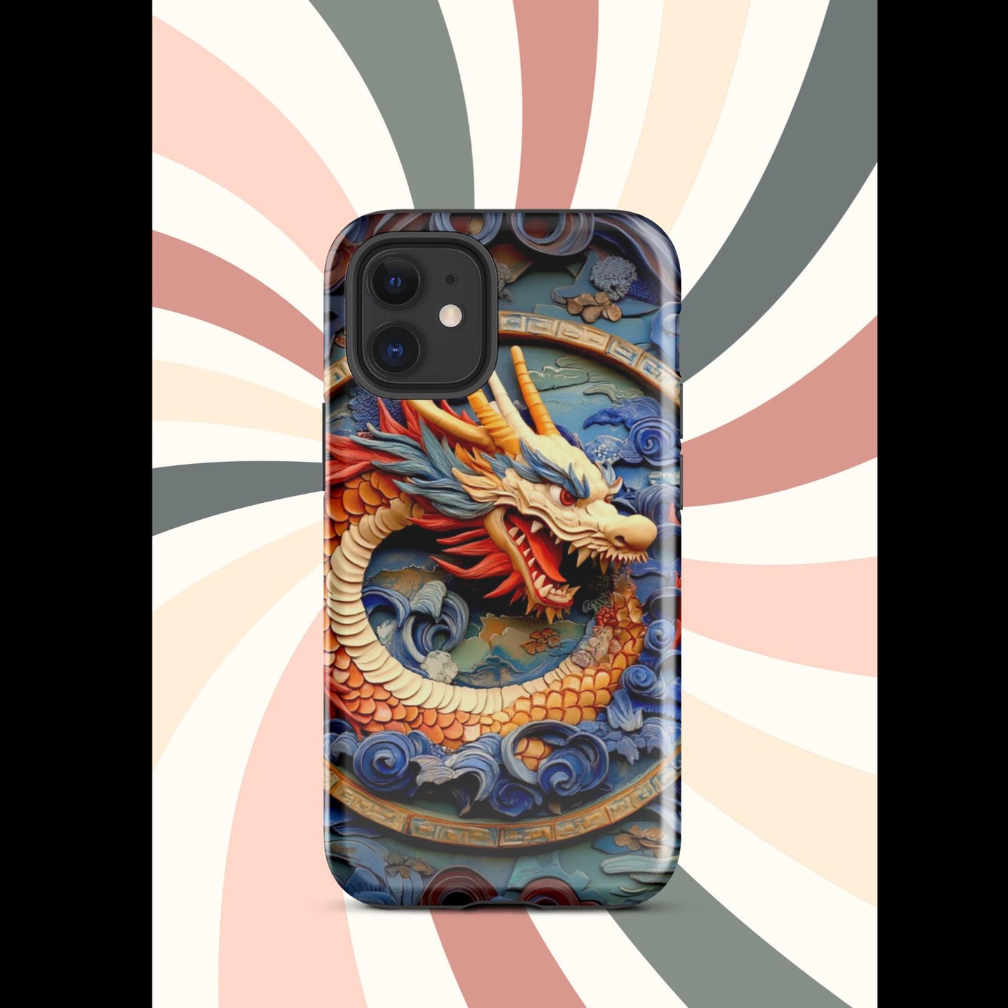 Tough Case for iPhone®, anutcase, Dragon gift, dragon phone case, iphone 15, chinese art, trending phone cases