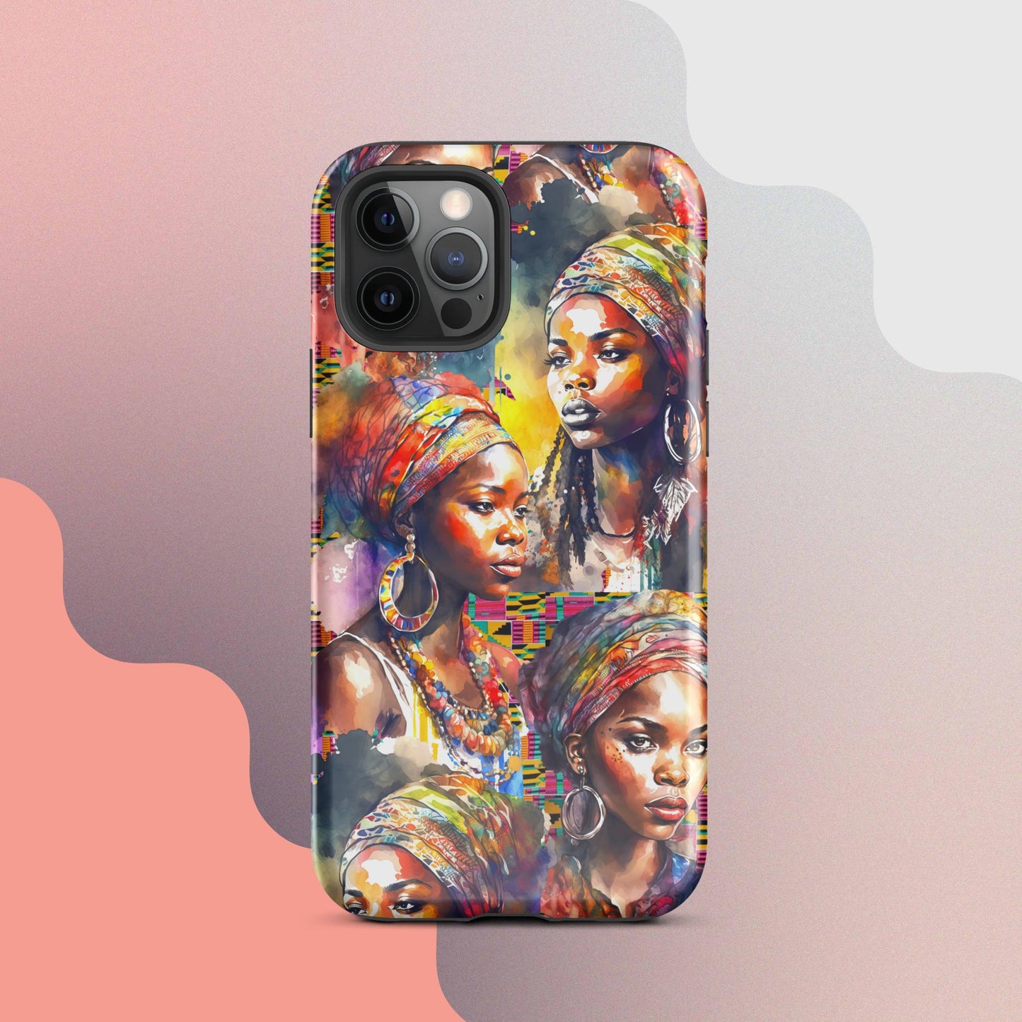 Tough Case for iPhone®, African Women iphone, Strong Women phone case, phone case for her, iphone case, people phone case