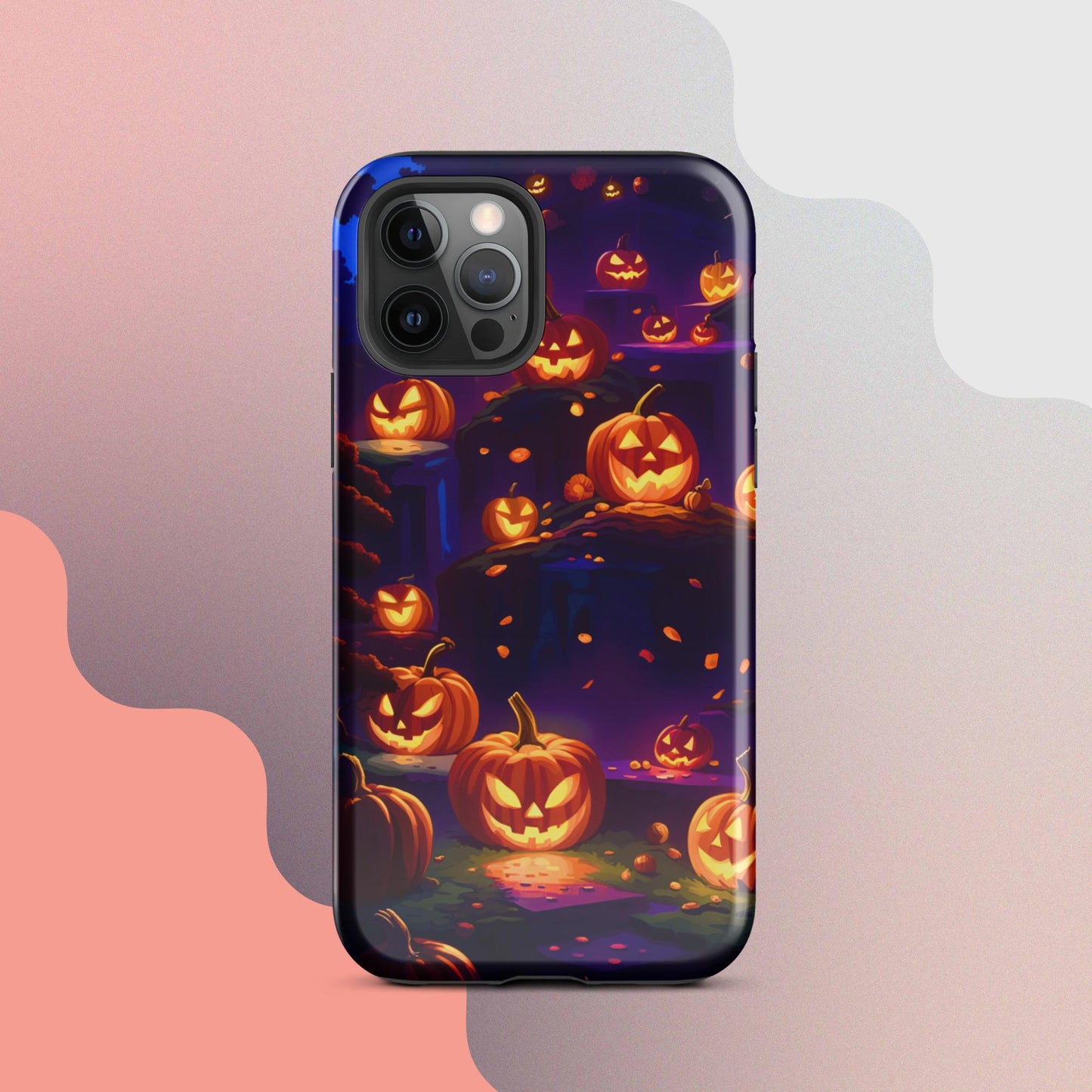 Tough Case for iPhone®, Tough Case for iPhone®, Halloween Cell phone Case, pumpkin cell phone case, iphone14, Iphone 13, iphone 12 halloween case,