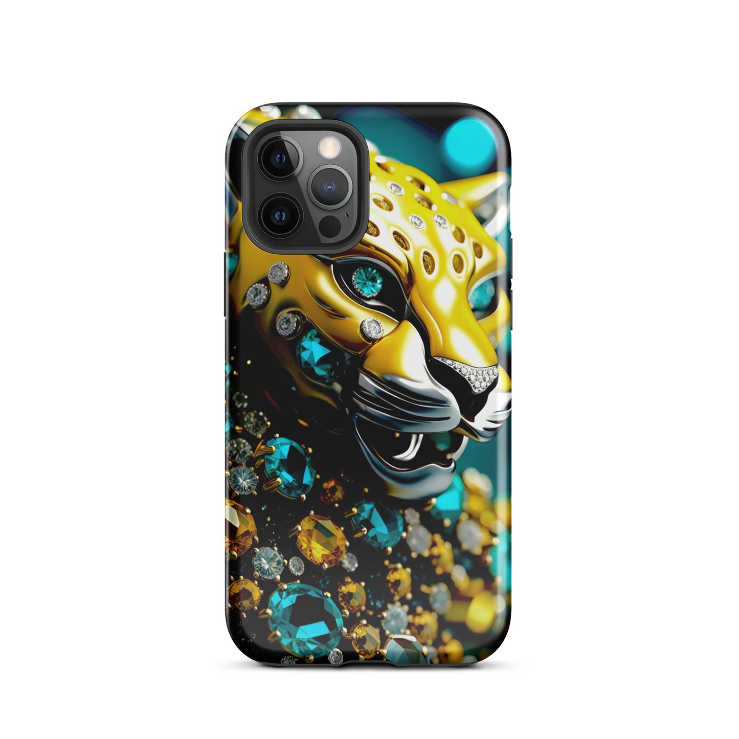 Jaguar Iphone case, yellow and teal Iphine case, Florida Iphone case, Tough Case for iPhone®