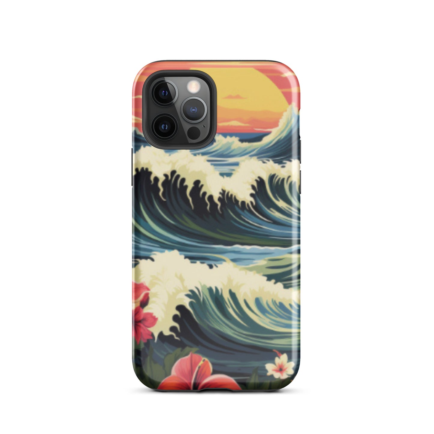 Sunset cell phone cover, Wave cell phone case, Tough Case for iPhone®