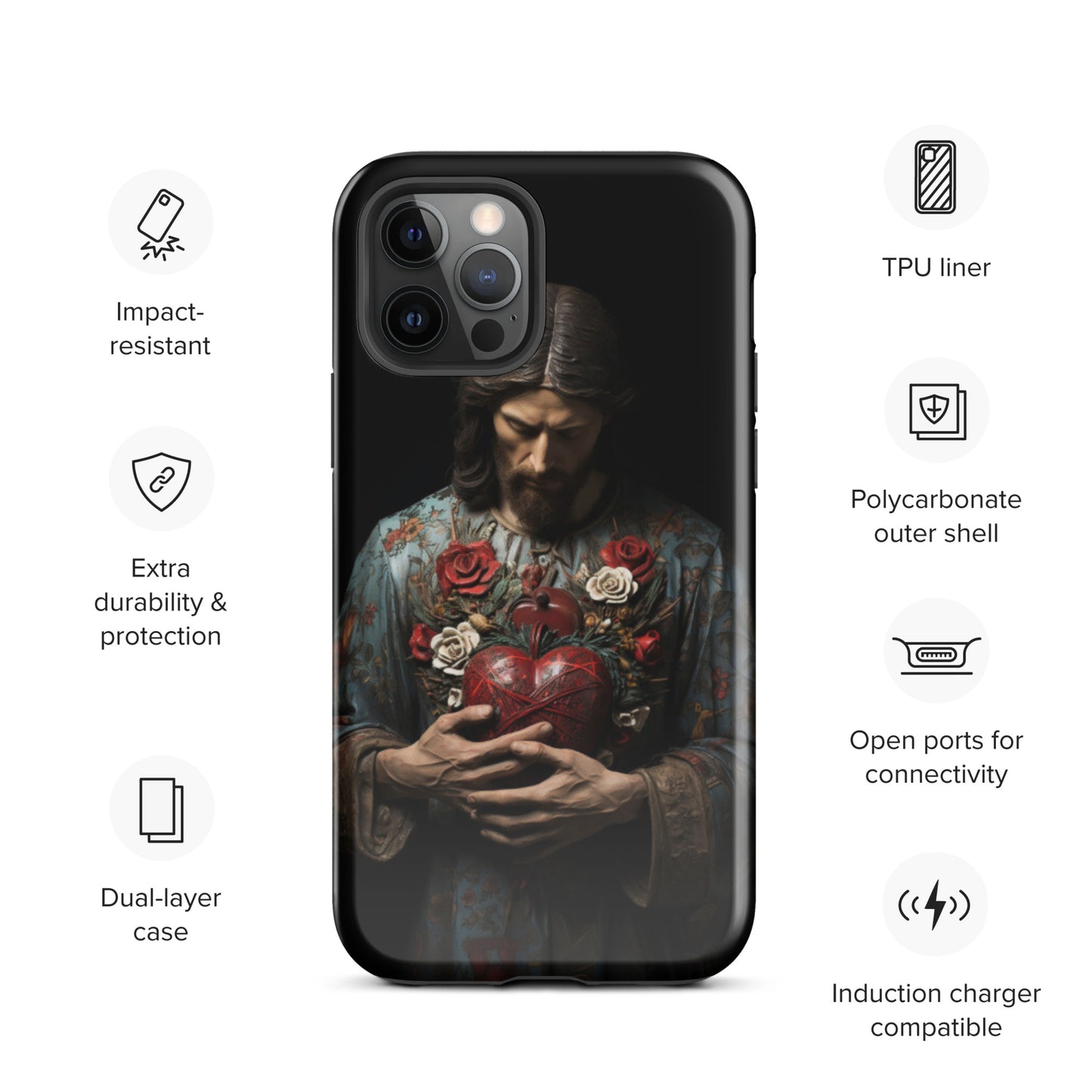 Jesus Tough Case for iPhone®,  Jesus phone case, Easter phone cover, Religious phone case