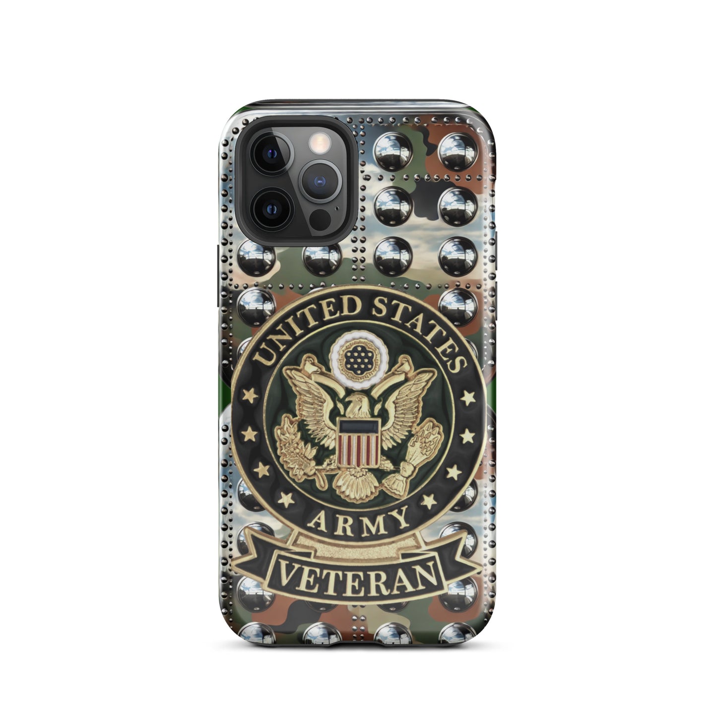 Army Veteran phone case, military phone case, retired military phone case, anutcase, Tough Case for iPhone®