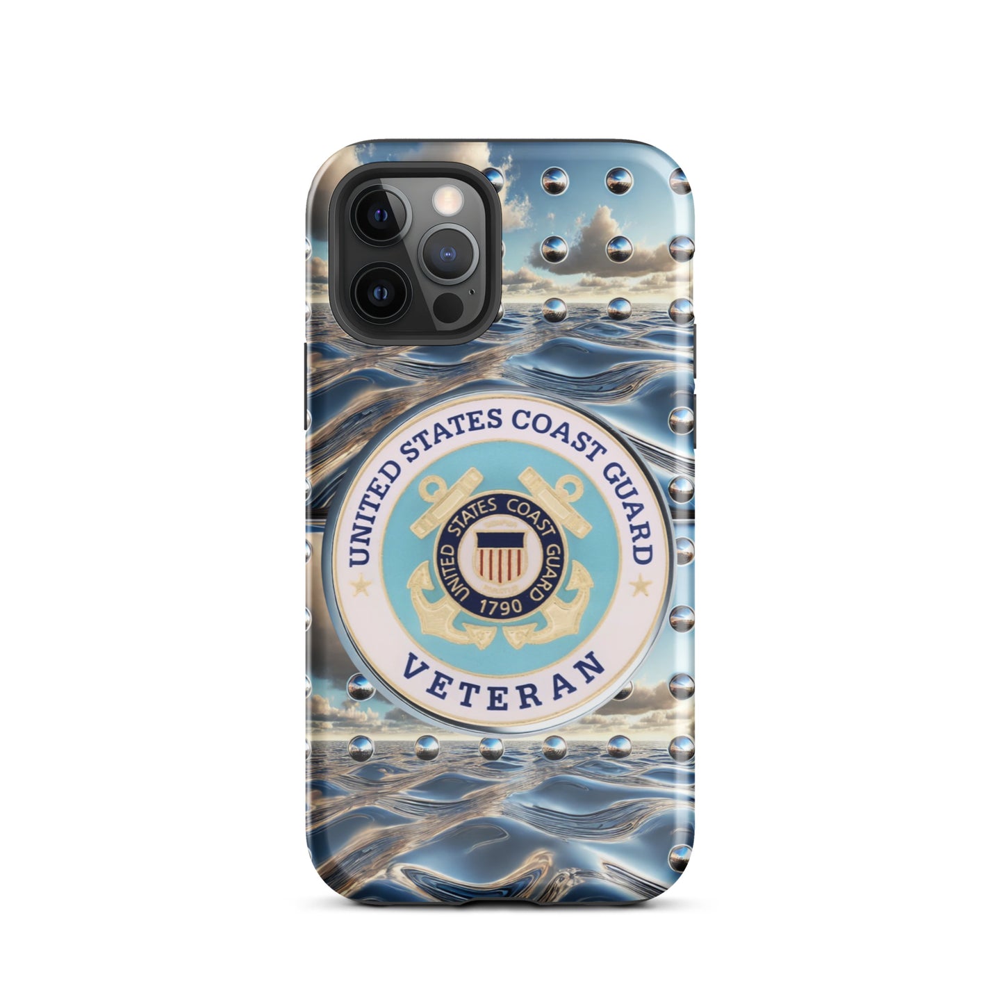 United States Coast Guard Veteran phone Case, Tough Case for iPhone®, anutcase, Military phone case, Veteran phone case, Coast guard gift