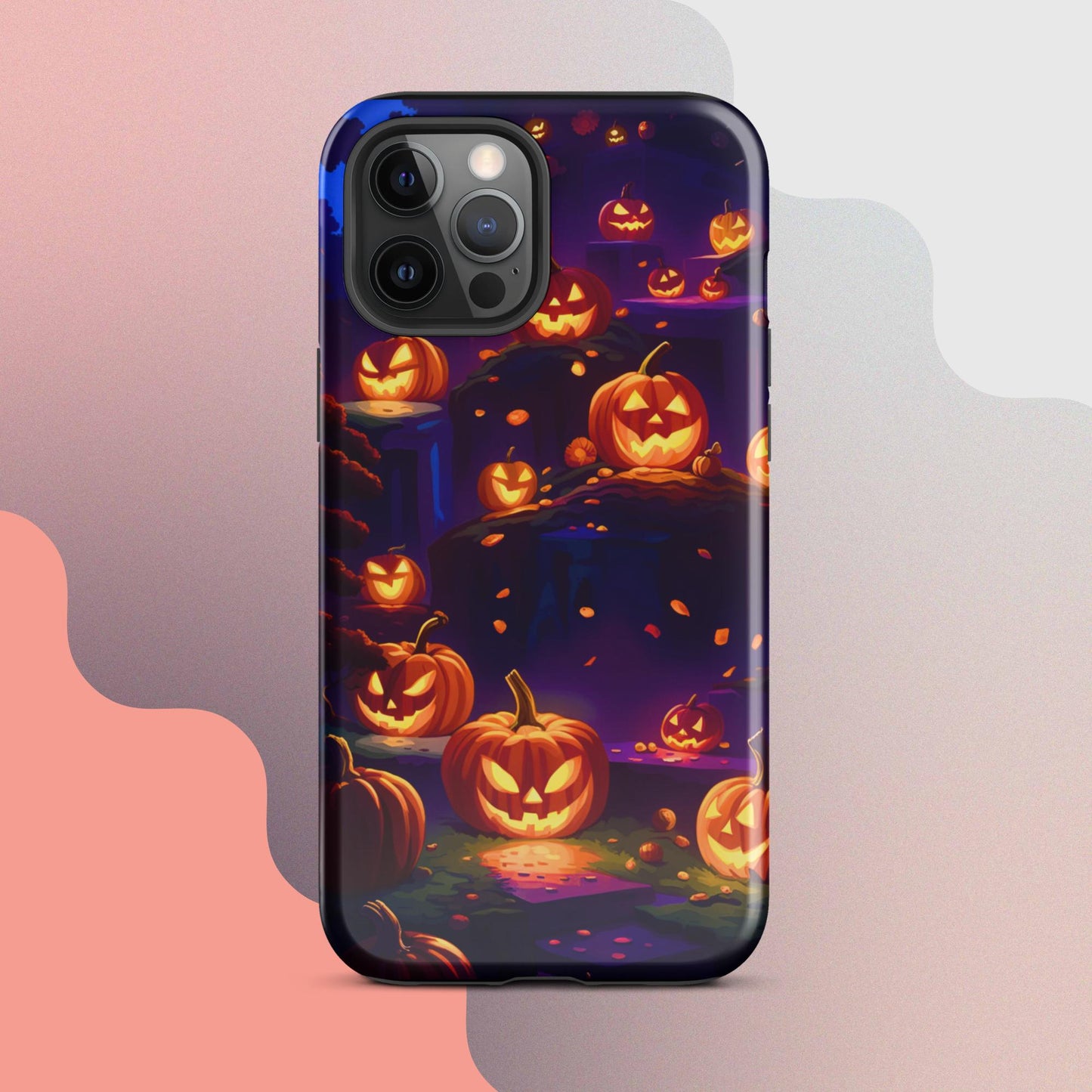 Tough Case for iPhone®, Tough Case for iPhone®, Halloween Cell phone Case, pumpkin cell phone case, iphone14, Iphone 13, iphone 12 halloween case,