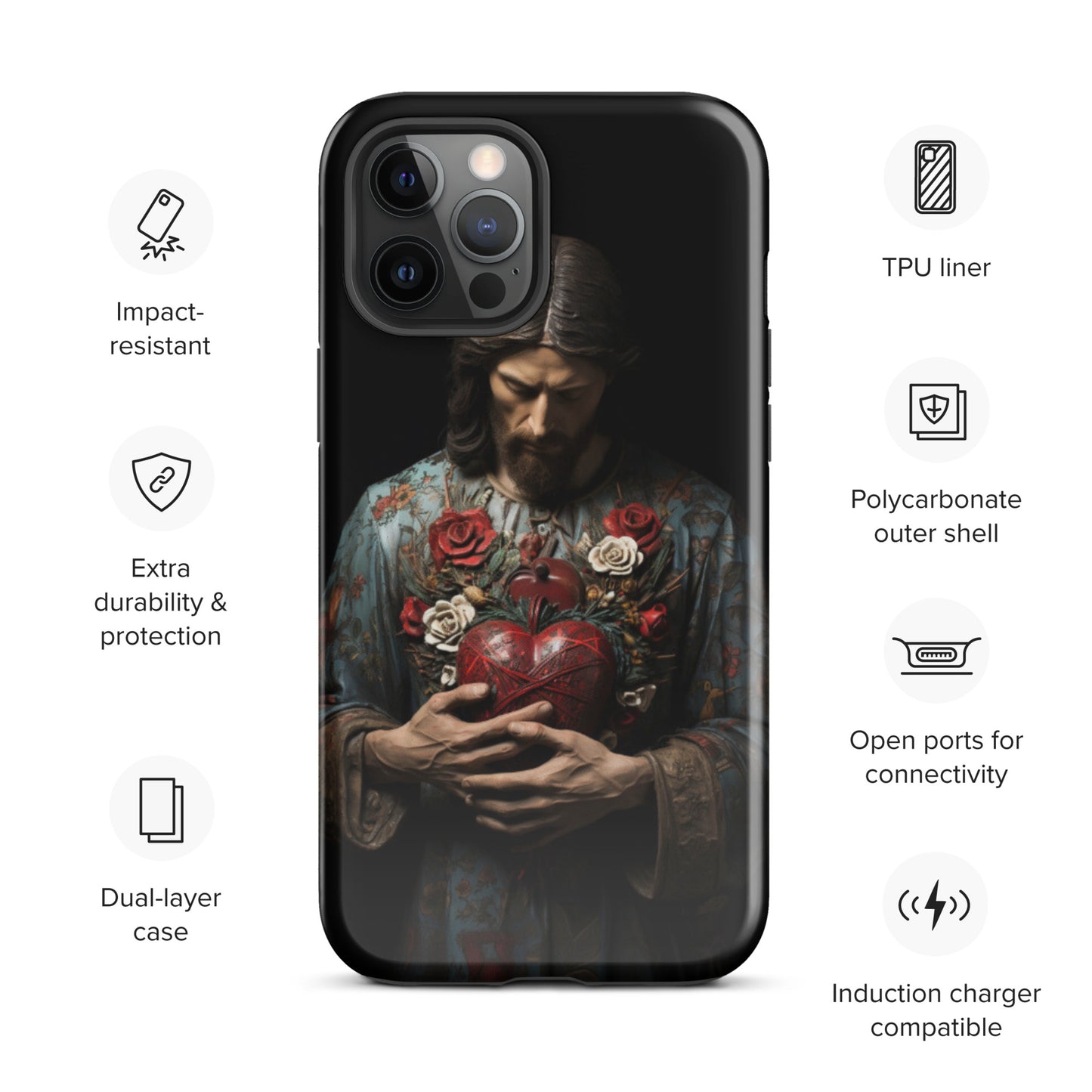 Jesus Tough Case for iPhone®,  Jesus phone case, Easter phone cover, Religious phone case