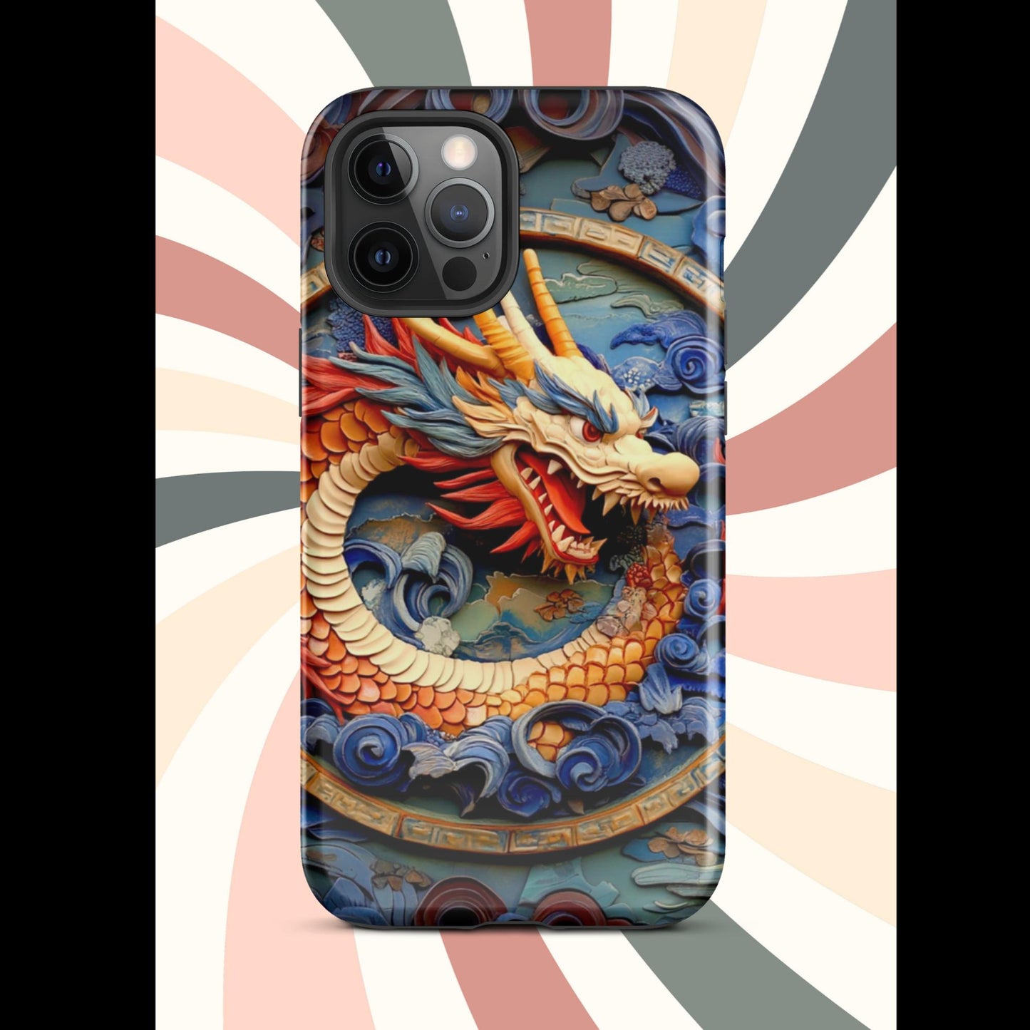 Tough Case for iPhone®, anutcase, Dragon gift, dragon phone case, iphone 15, chinese art, trending phone cases