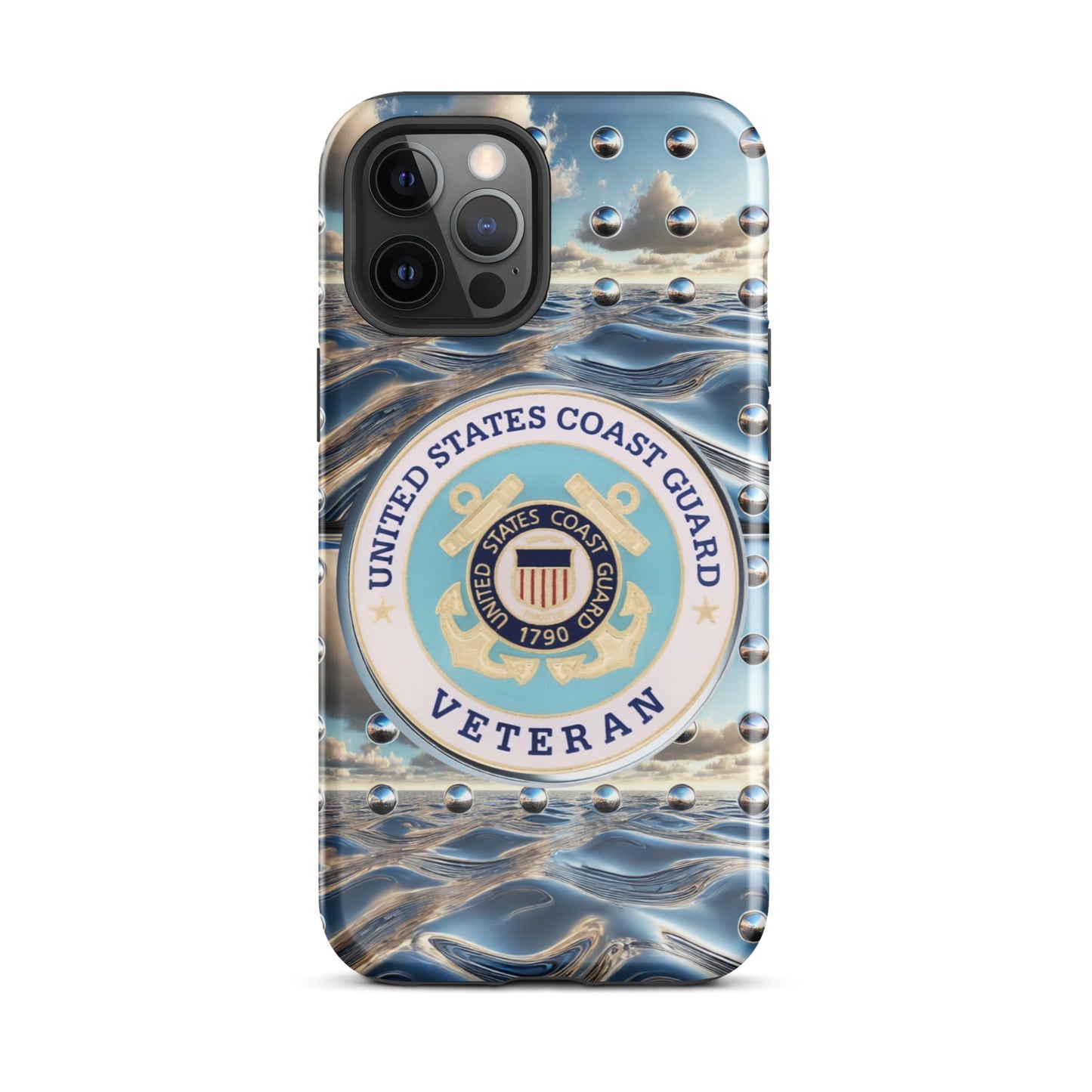 United States Coast Guard Veteran phone Case, Tough Case for iPhone®, anutcase, Military phone case, Veteran phone case, Coast guard gift