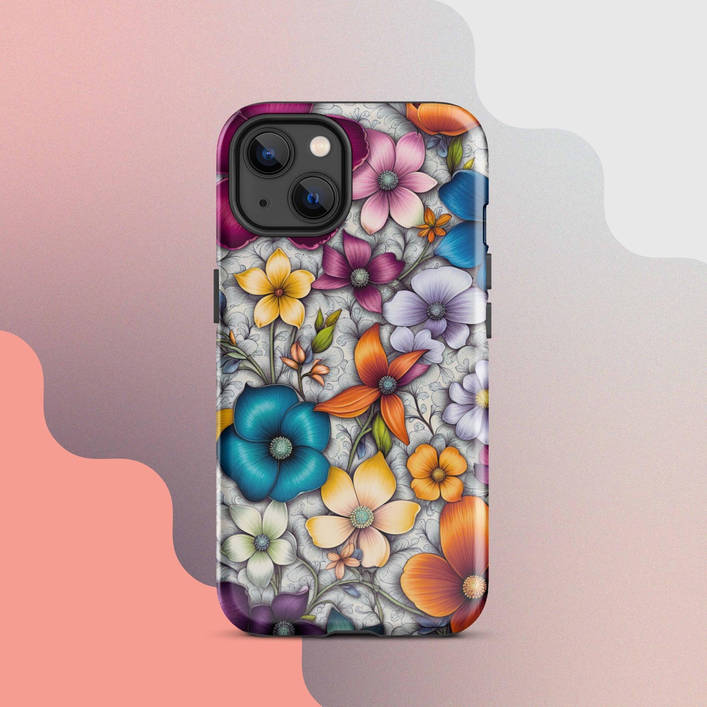 Tough Case for iPhone®, Flower iPhone cell case, Flower Iphone cellular cover