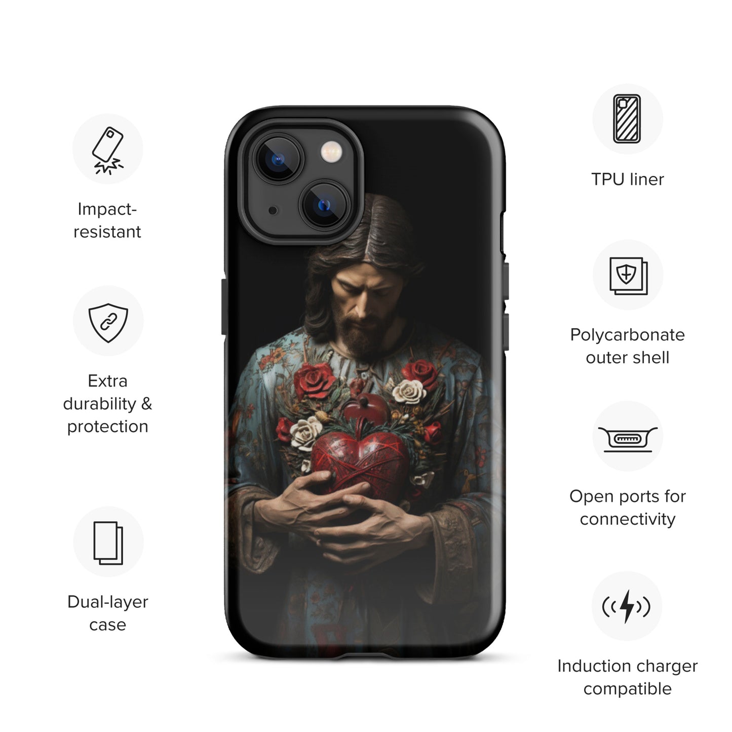 Jesus Tough Case for iPhone®,  Jesus phone case, Easter phone cover, Religious phone case