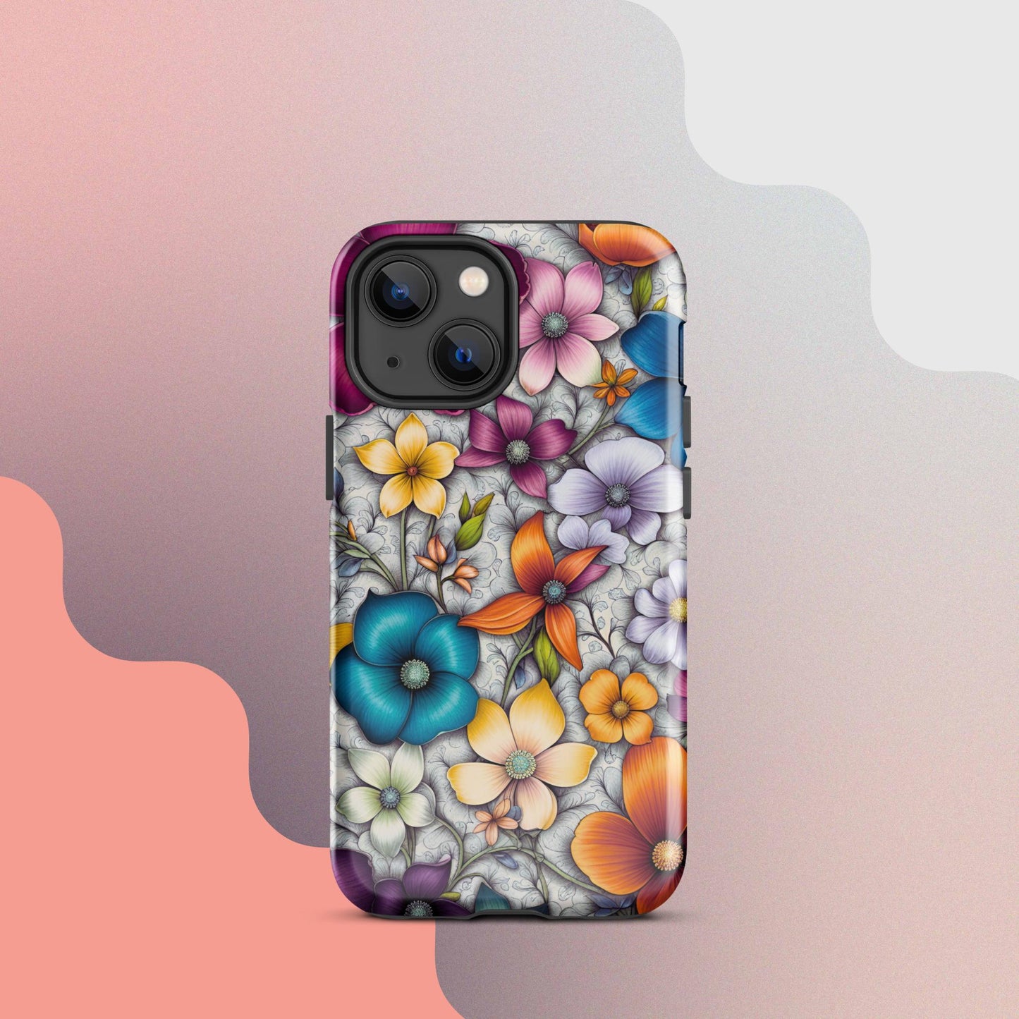 Tough Case for iPhone®, Flower iPhone cell case, Flower Iphone cellular cover