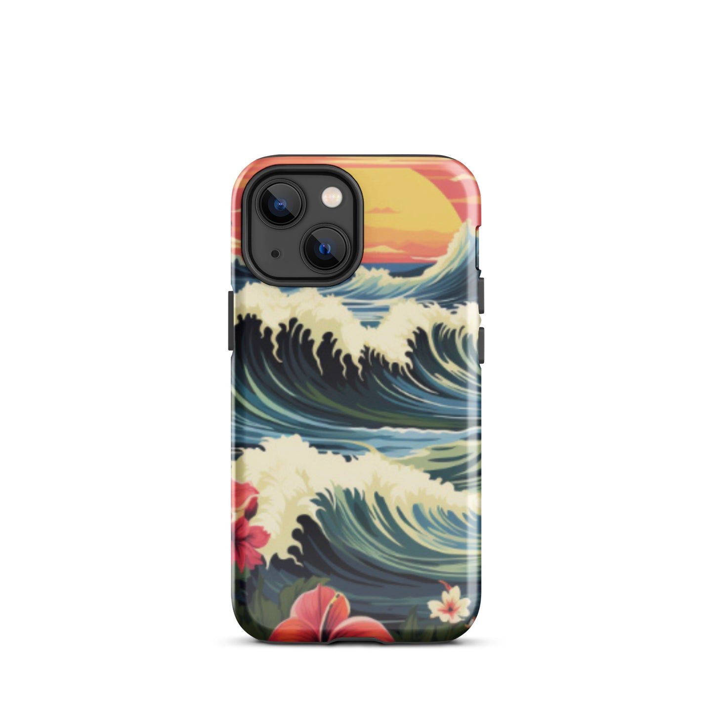 Sunset cell phone cover, Wave cell phone case, Tough Case for iPhone®