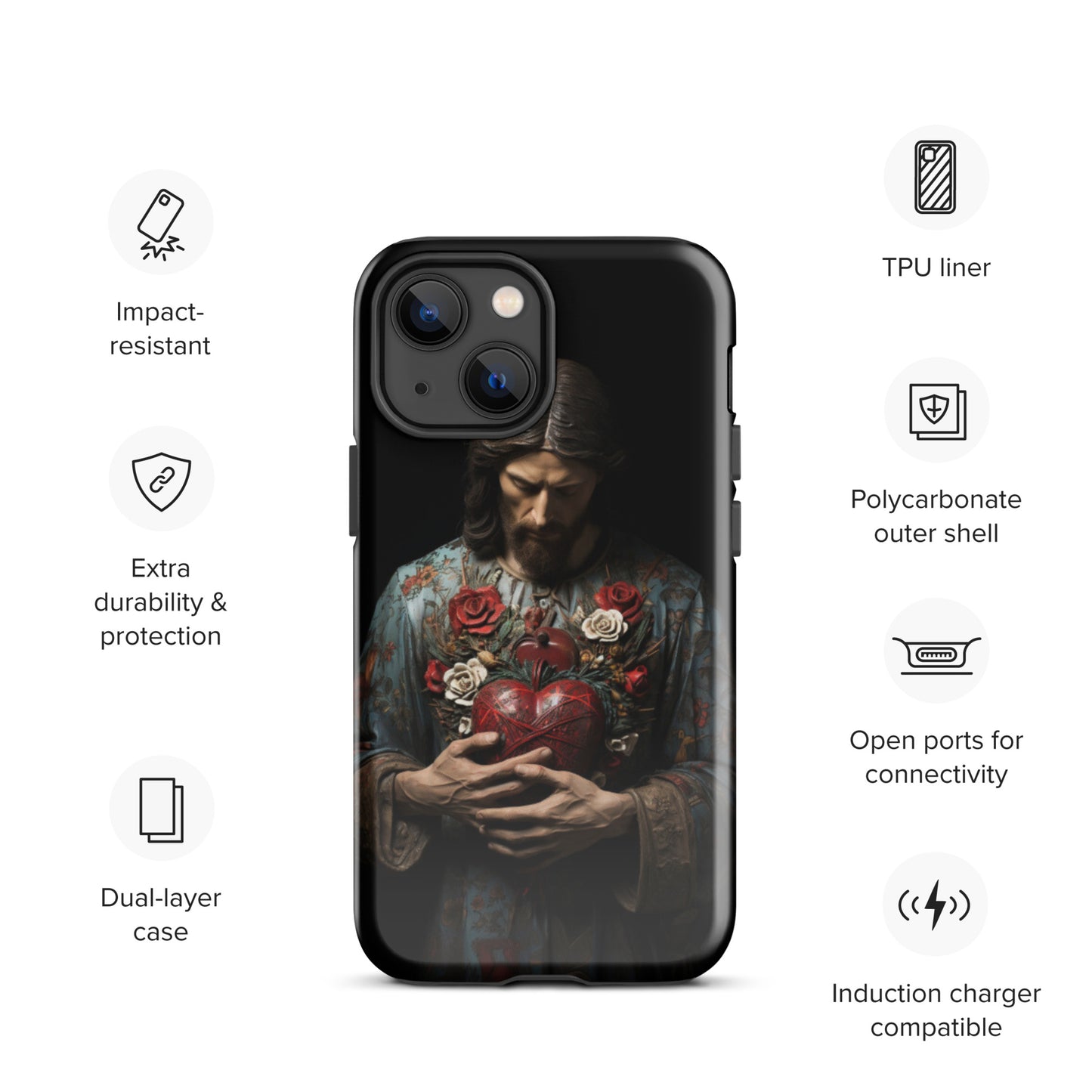 Jesus Tough Case for iPhone®,  Jesus phone case, Easter phone cover, Religious phone case