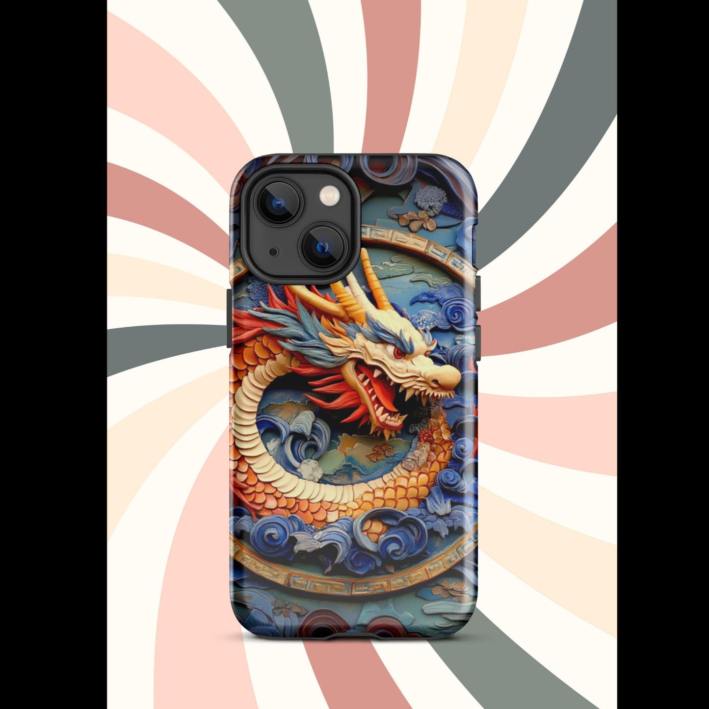 Tough Case for iPhone®, anutcase, Dragon gift, dragon phone case, iphone 15, chinese art, trending phone cases