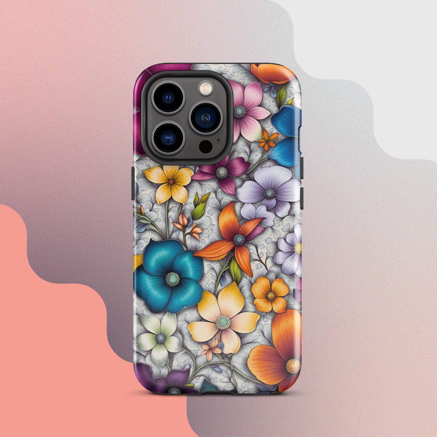 Tough Case for iPhone®, Flower iPhone cell case, Flower Iphone cellular cover