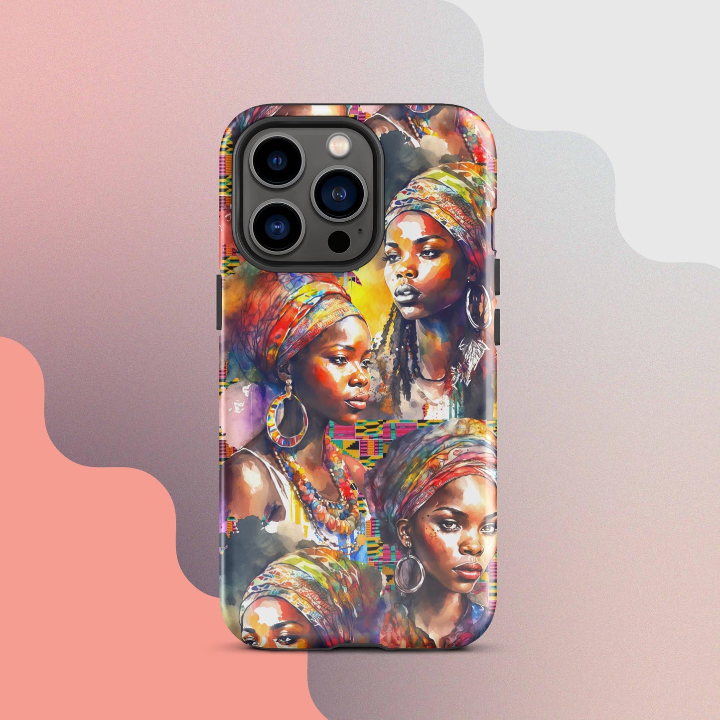 Tough Case for iPhone®, African Women iphone, Strong Women phone case, phone case for her, iphone case, people phone case