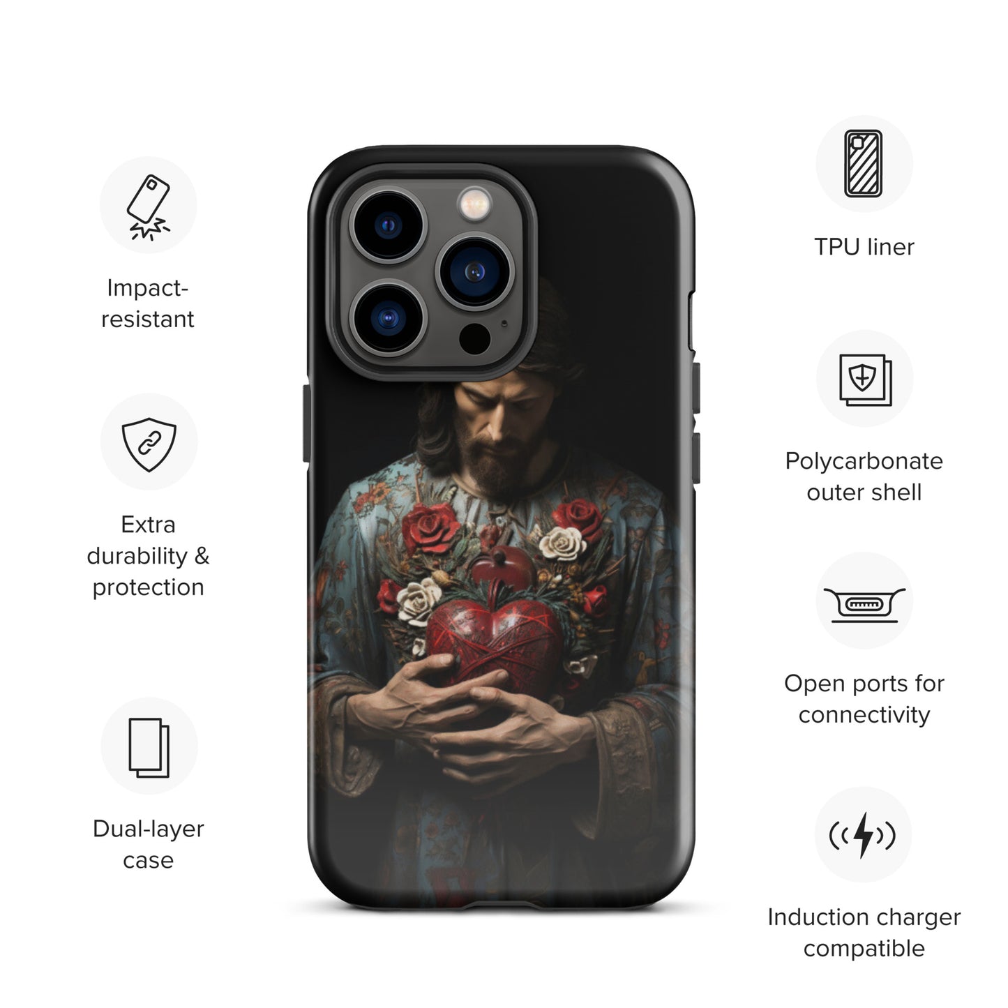 Jesus Tough Case for iPhone®,  Jesus phone case, Easter phone cover, Religious phone case