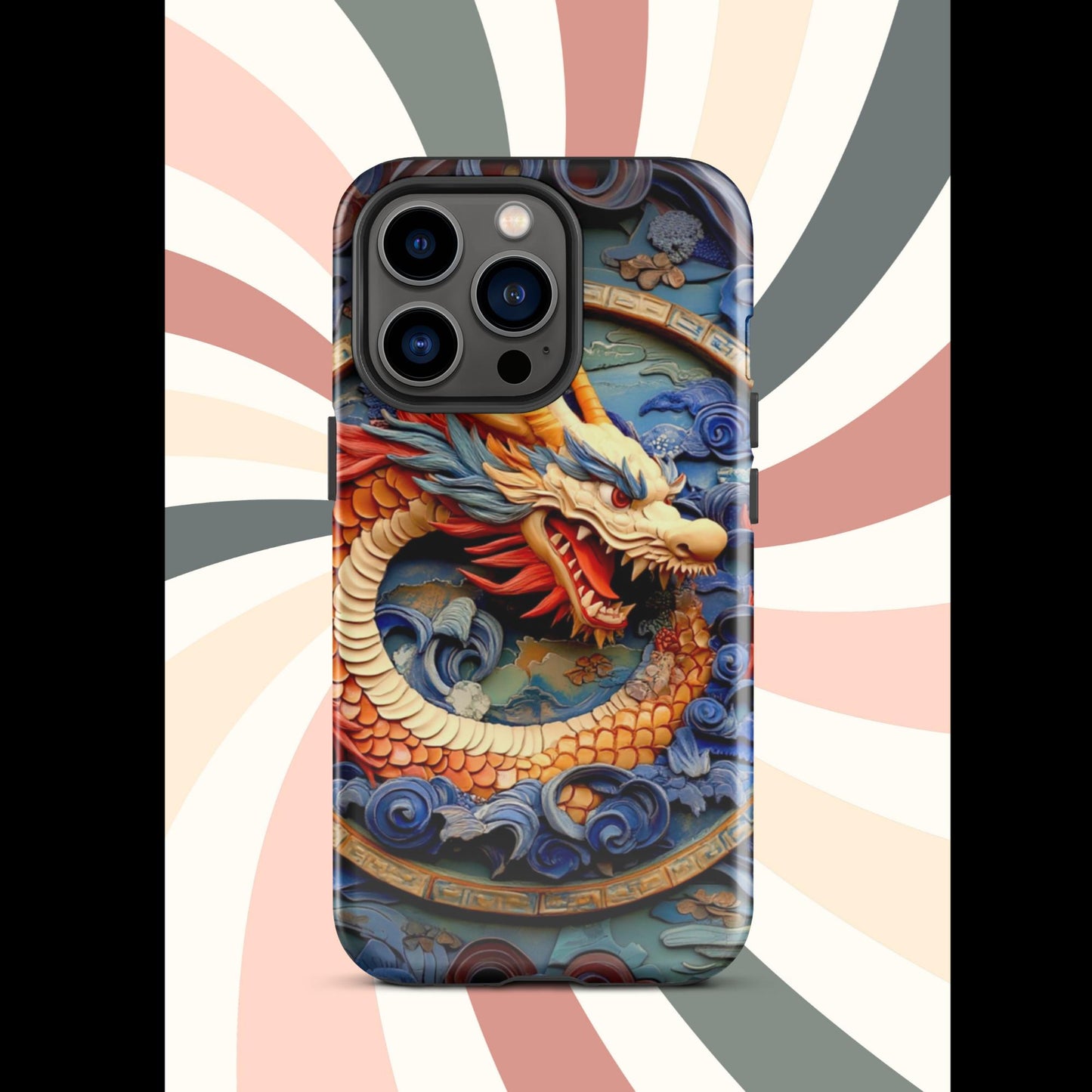 Tough Case for iPhone®, anutcase, Dragon gift, dragon phone case, iphone 15, chinese art, trending phone cases