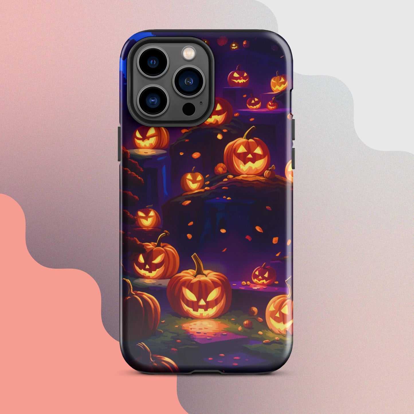 Tough Case for iPhone®, Tough Case for iPhone®, Halloween Cell phone Case, pumpkin cell phone case, iphone14, Iphone 13, iphone 12 halloween case,