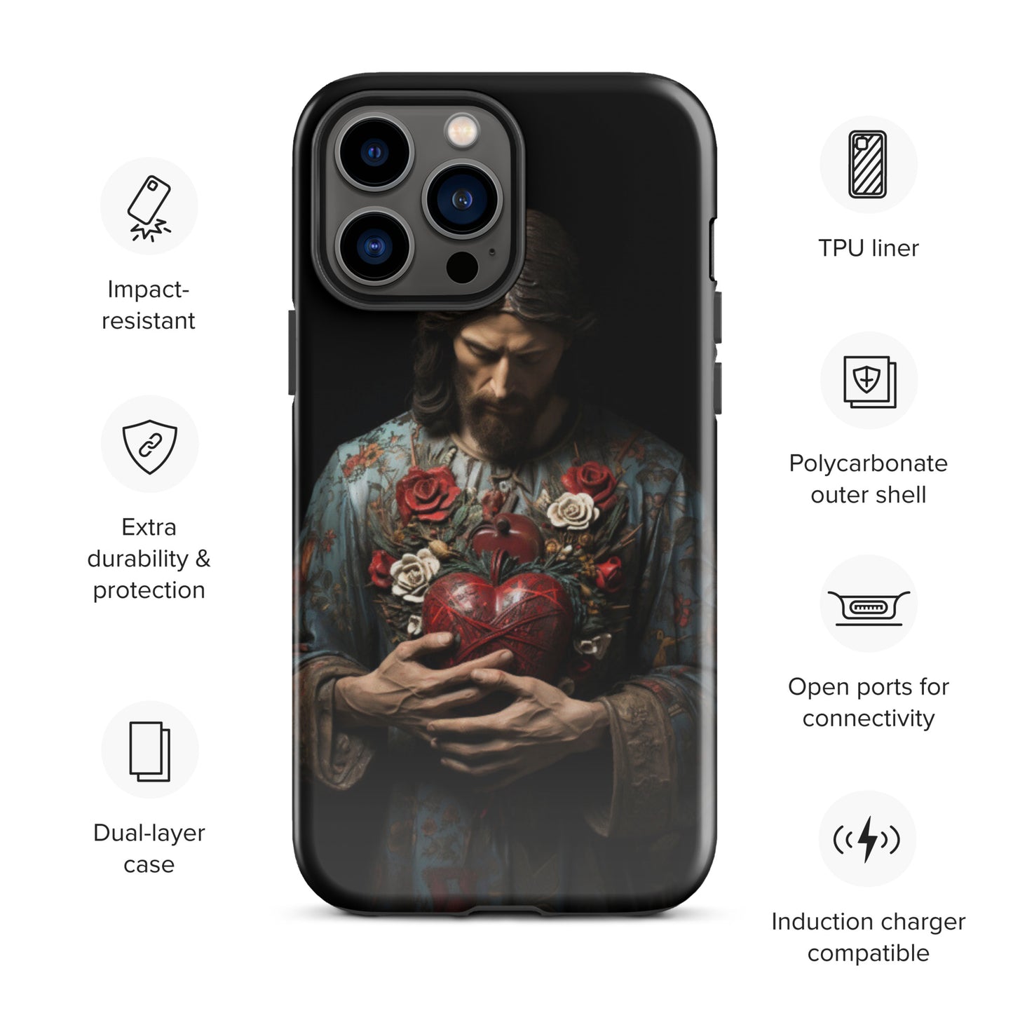 Jesus Tough Case for iPhone®,  Jesus phone case, Easter phone cover, Religious phone case