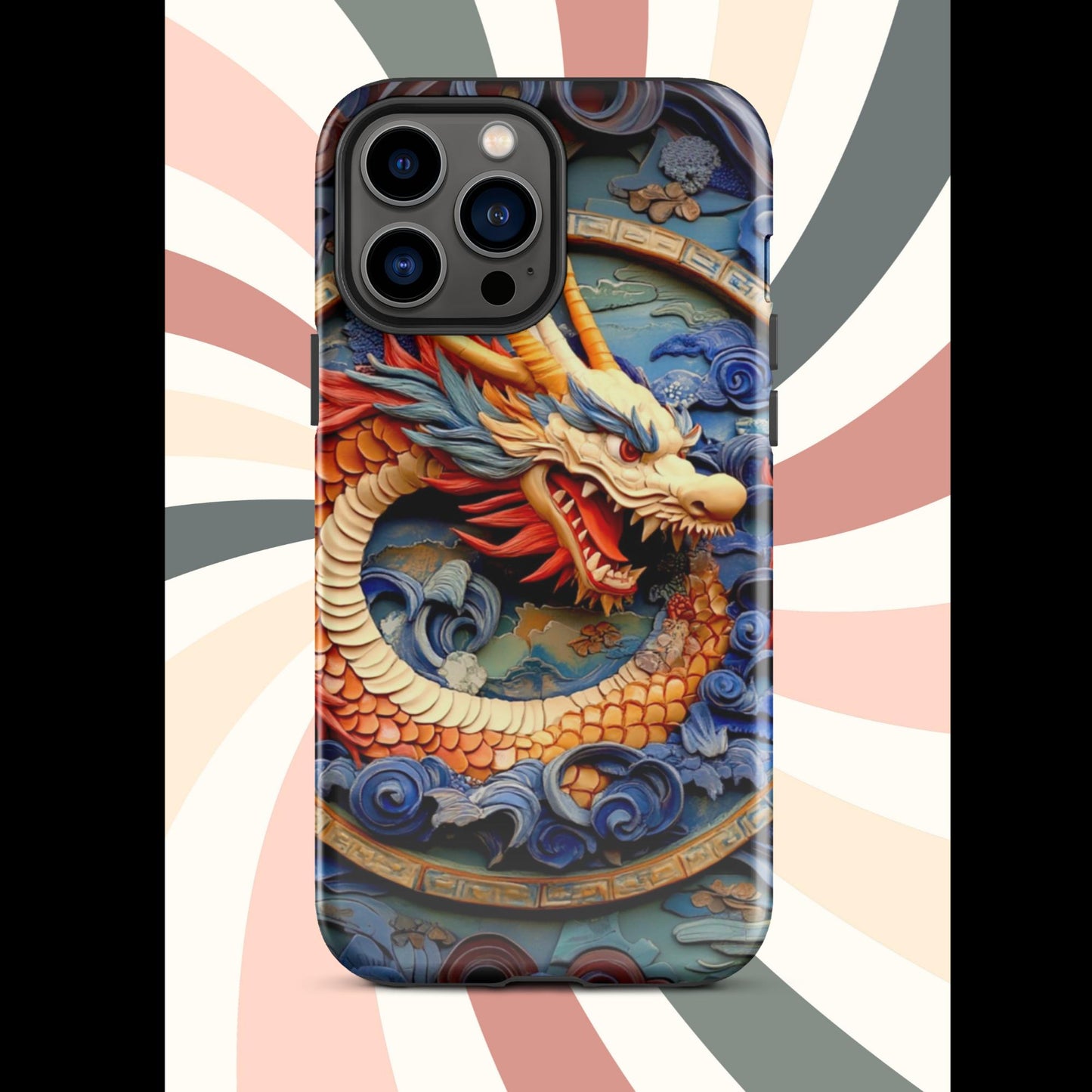 Tough Case for iPhone®, anutcase, Dragon gift, dragon phone case, iphone 15, chinese art, trending phone cases