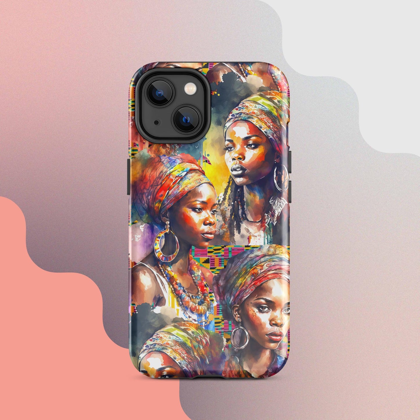 Tough Case for iPhone®, African Women iphone, Strong Women phone case, phone case for her, iphone case, people phone case