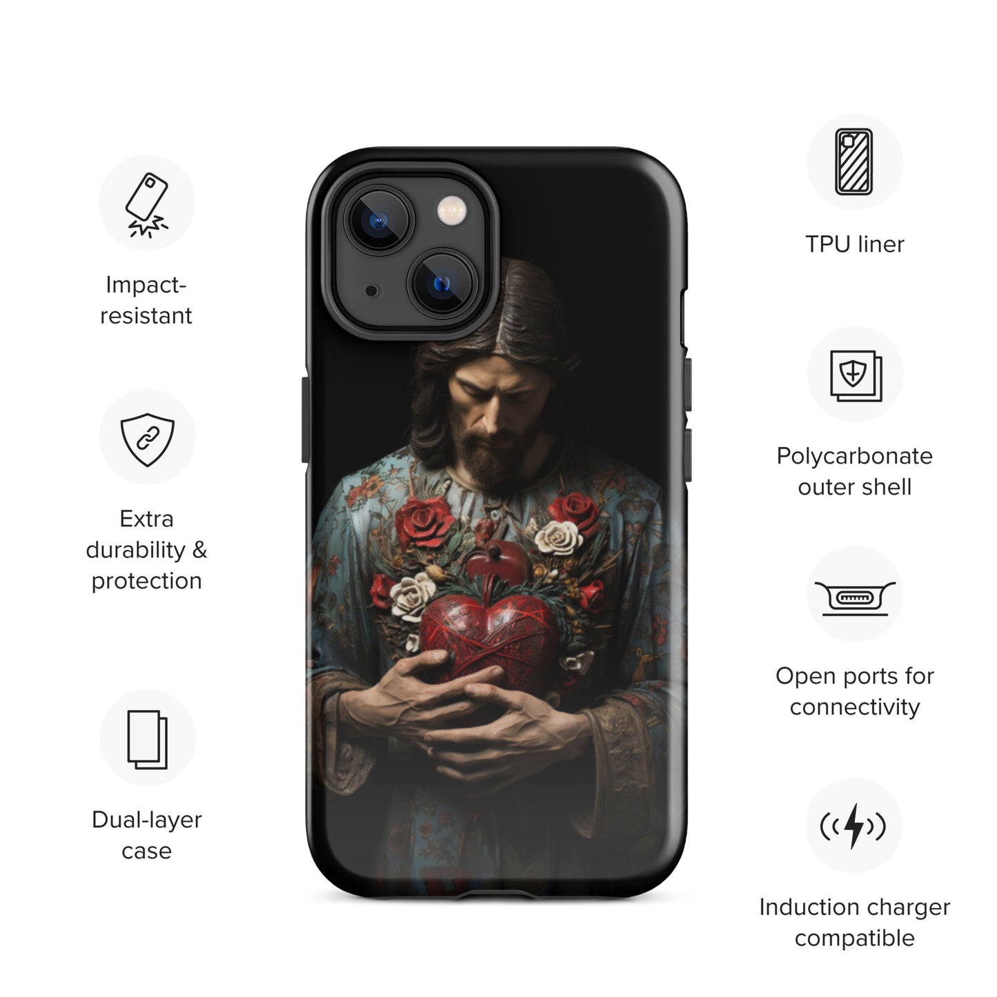 Jesus Tough Case for iPhone®,  Jesus phone case, Easter phone cover, Religious phone case