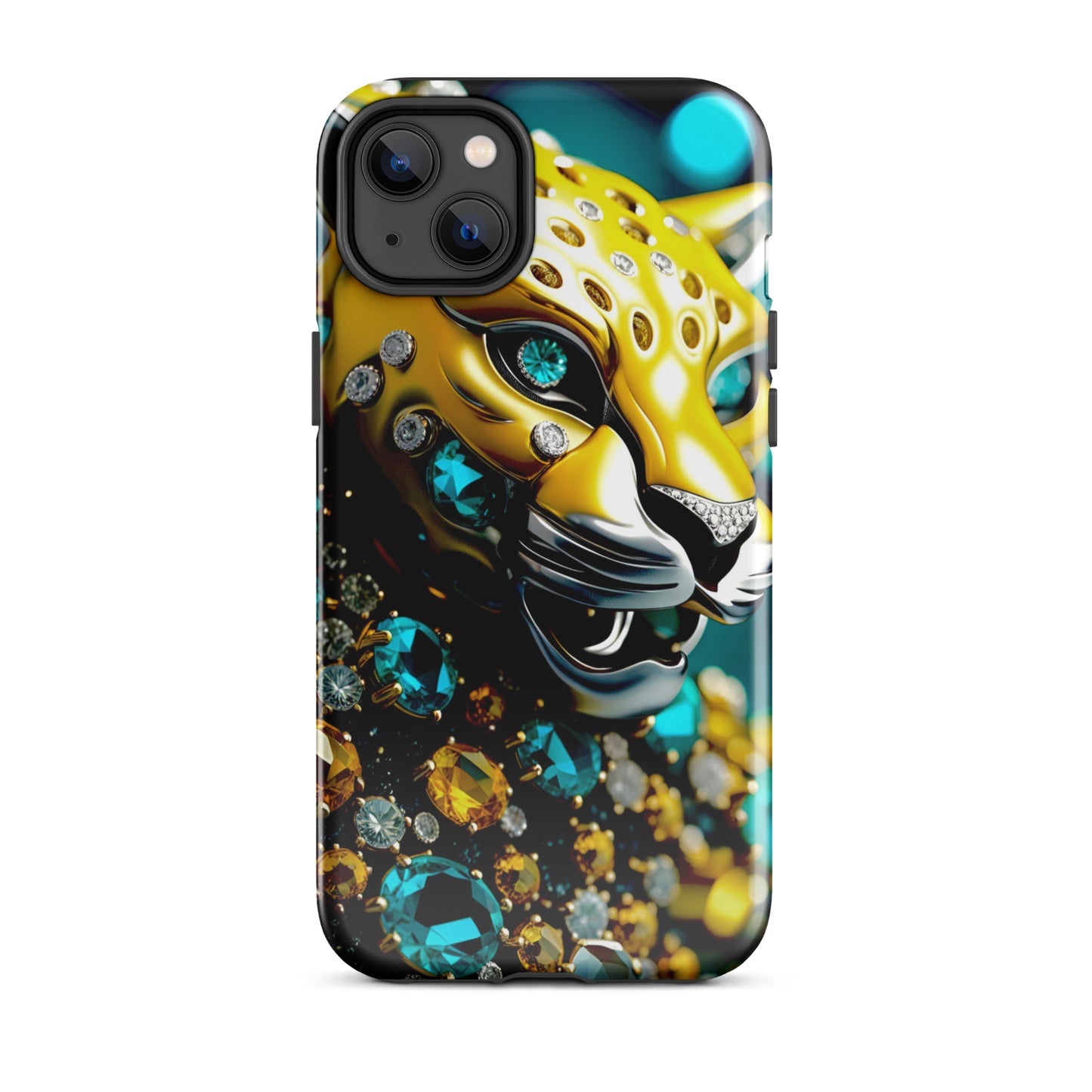 Jaguar Iphone case, yellow and teal Iphine case, Florida Iphone case, Tough Case for iPhone®