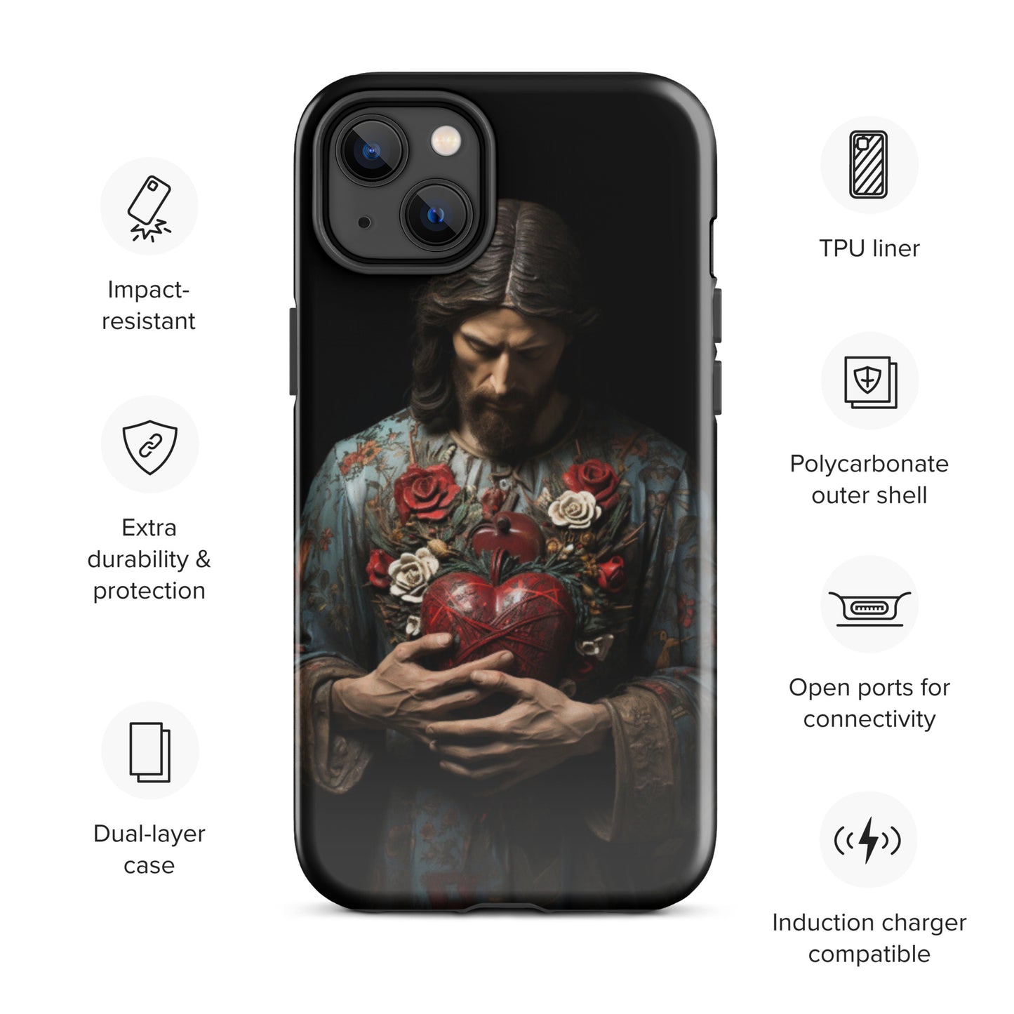 Jesus Tough Case for iPhone®,  Jesus phone case, Easter phone cover, Religious phone case