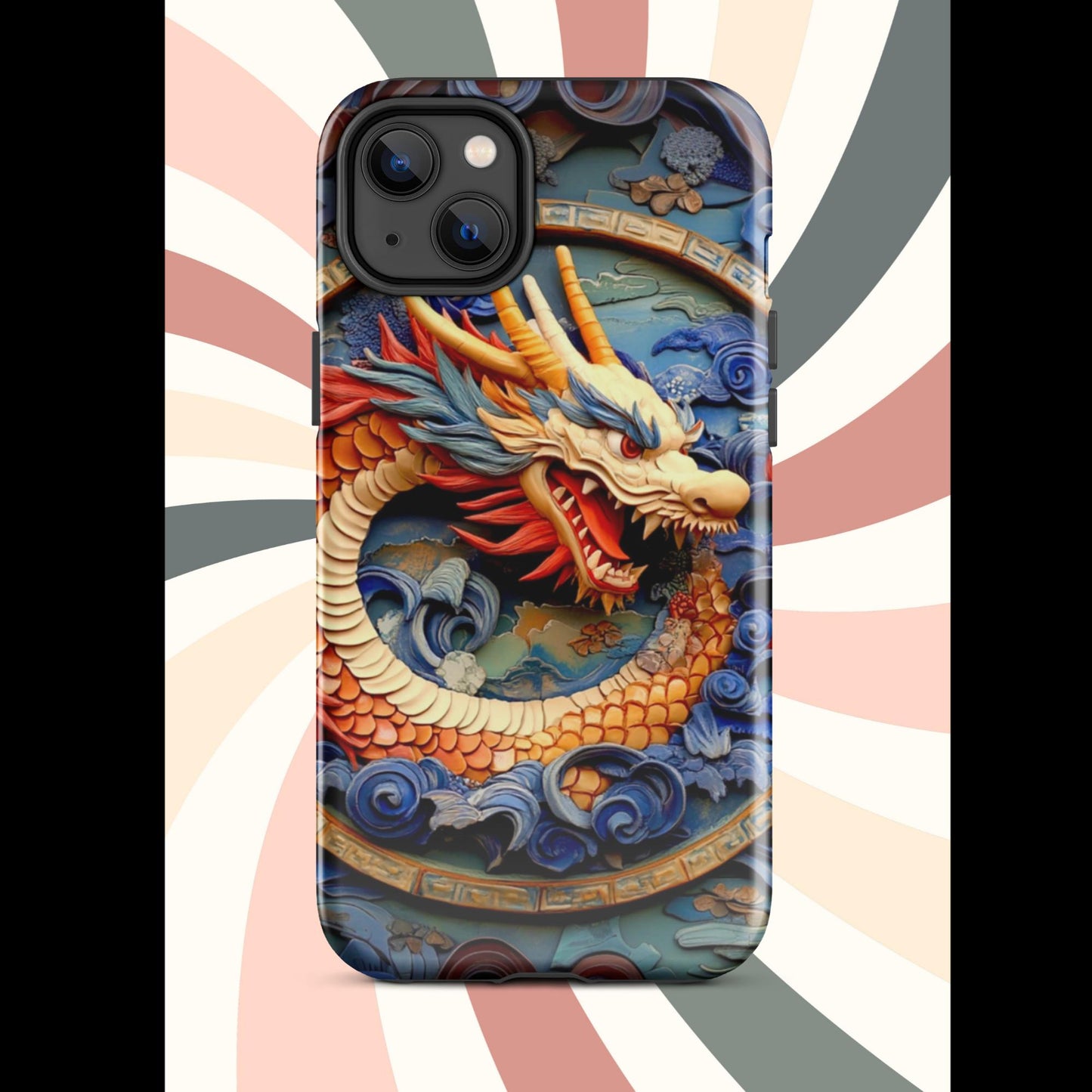 Tough Case for iPhone®, anutcase, Dragon gift, dragon phone case, iphone 15, chinese art, trending phone cases