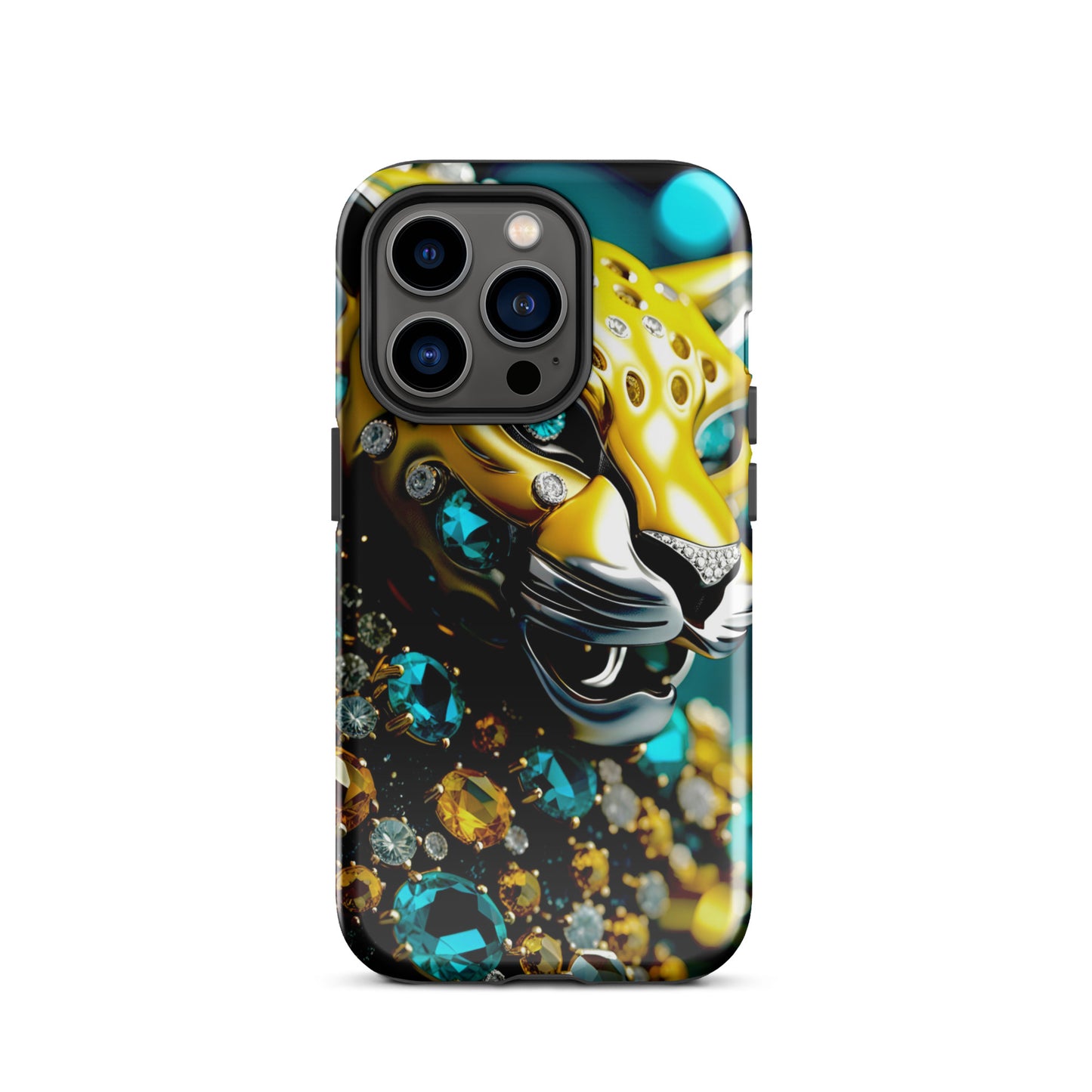 Jaguar Iphone case, yellow and teal Iphine case, Florida Iphone case, Tough Case for iPhone®