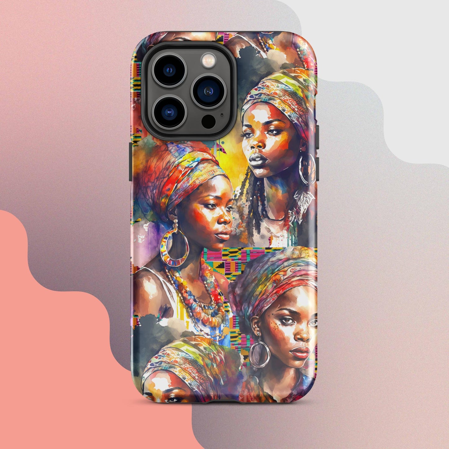 Tough Case for iPhone®, African Women iphone, Strong Women phone case, phone case for her, iphone case, people phone case