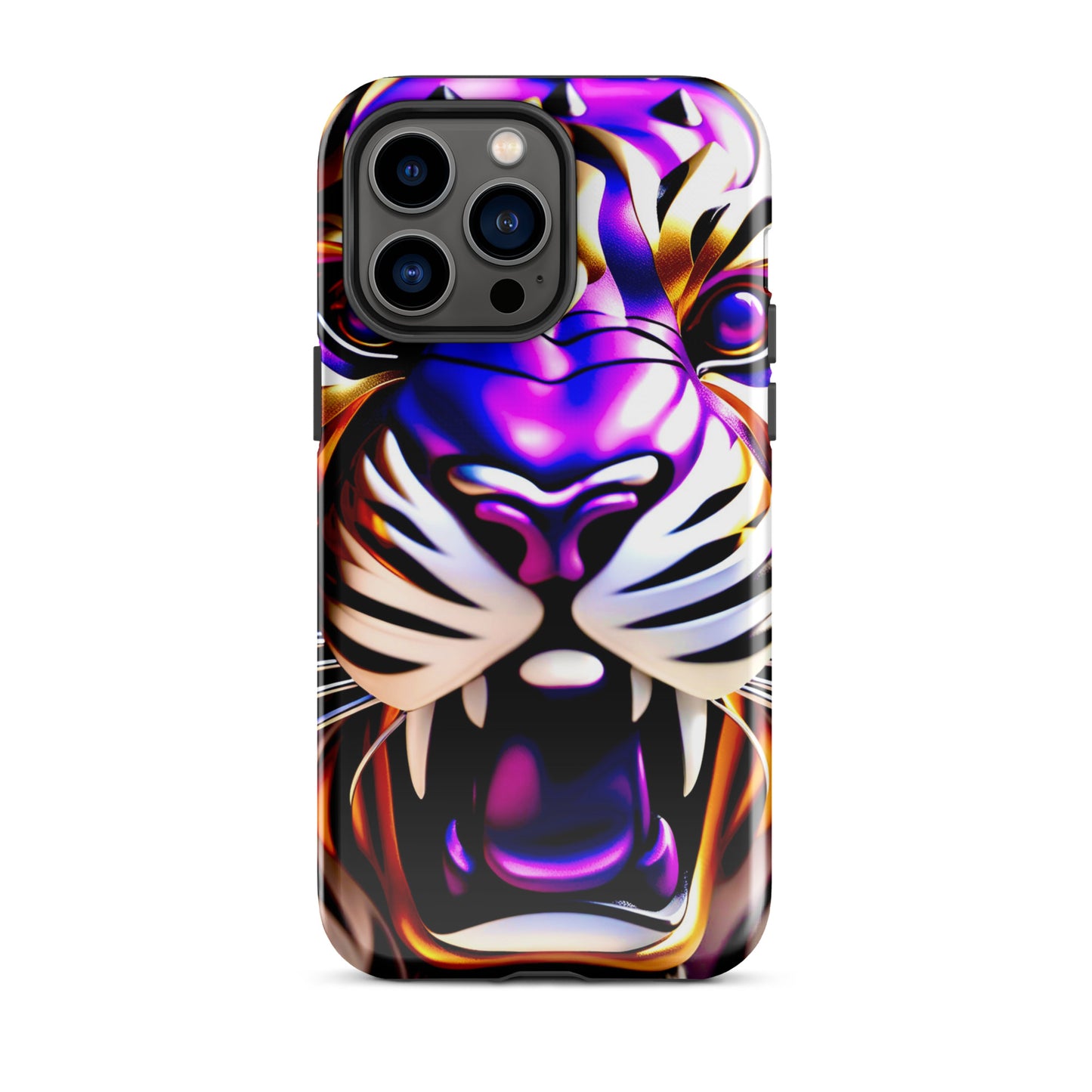 Tiger photos case, New Orleans iPhone case, Louisiana phone case, purple and gold tiger case, Tough Case for iPhone®