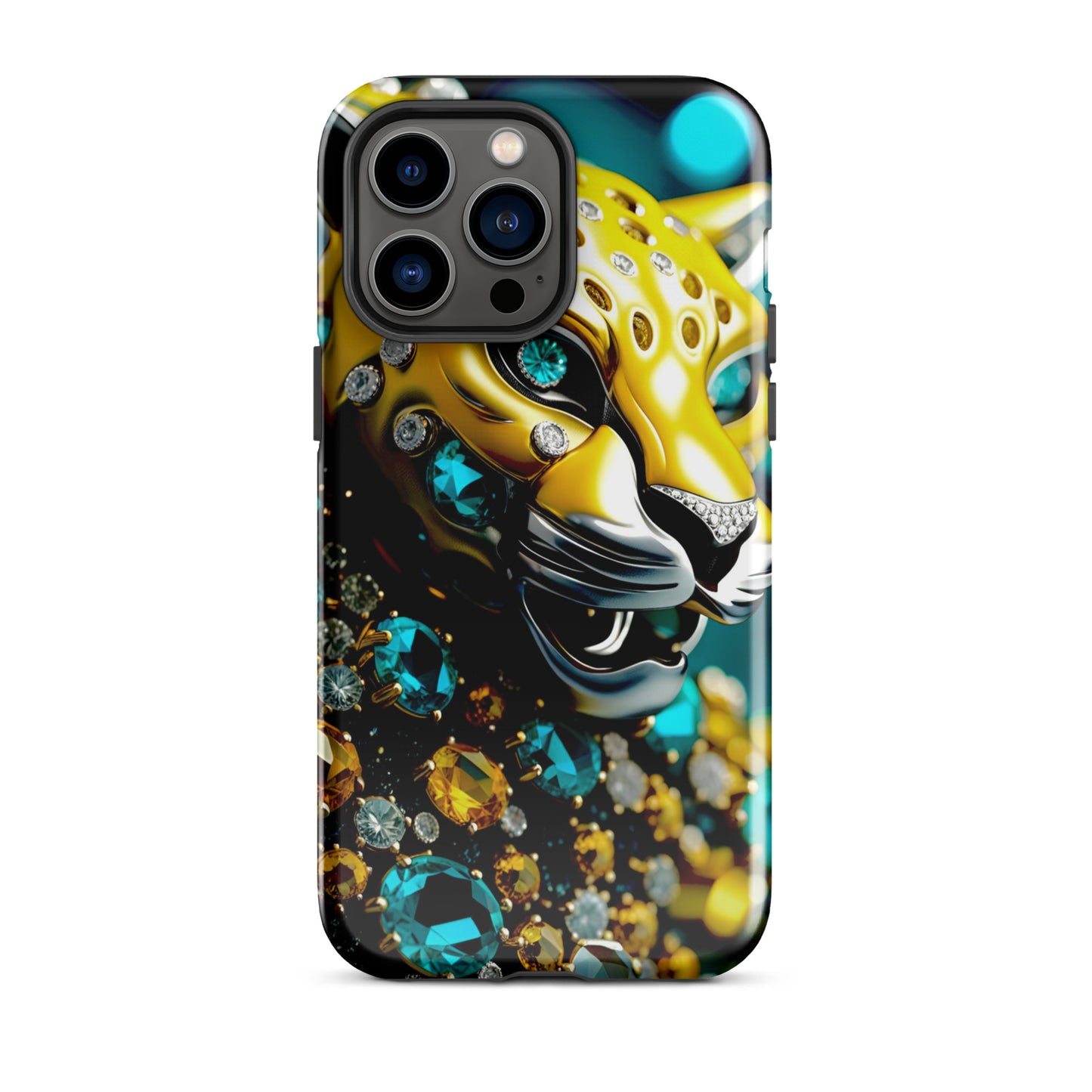 Jaguar Iphone case, yellow and teal Iphine case, Florida Iphone case, Tough Case for iPhone®